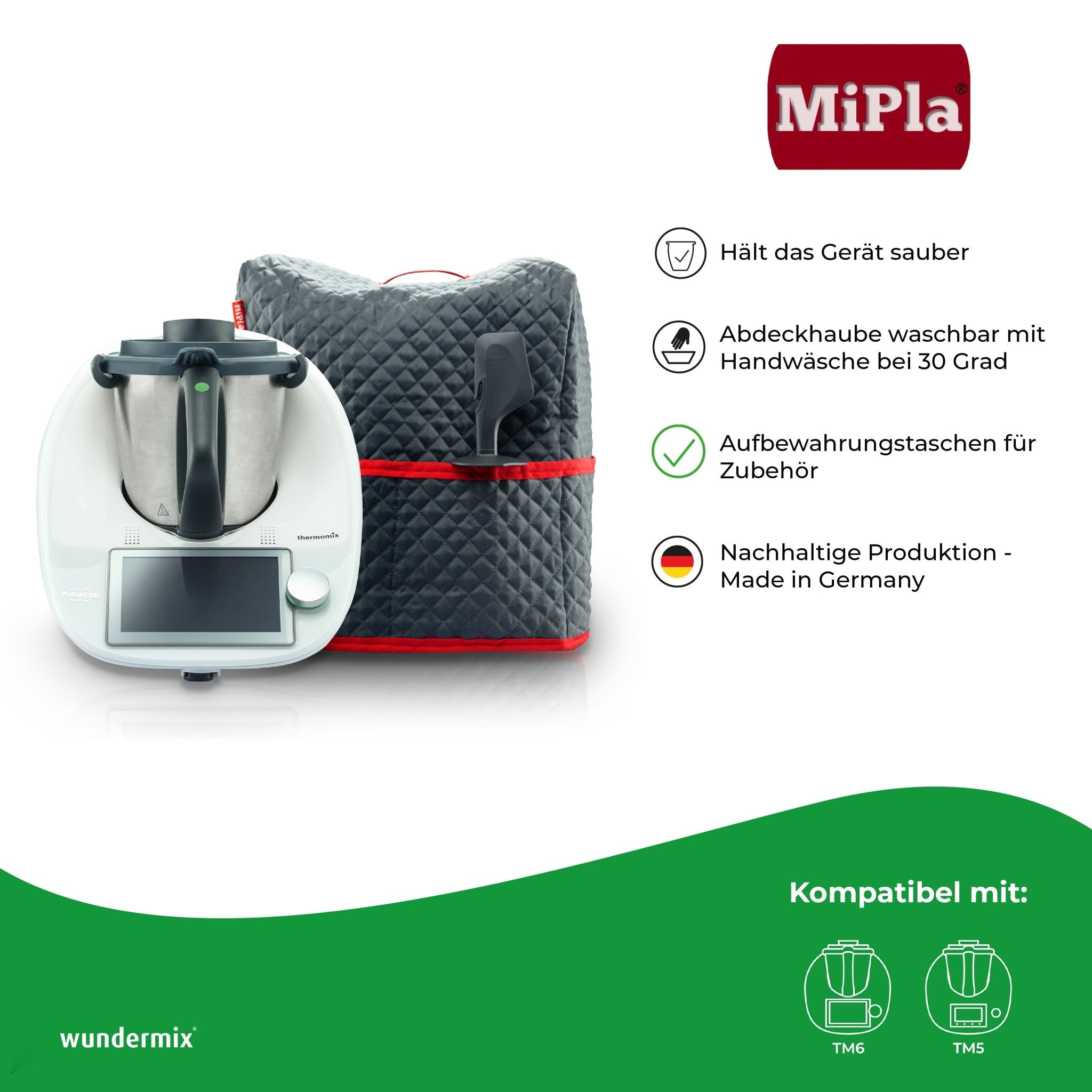 MiPla® | Abdeckhaube für Thermomix TM6, TM5 - Wundermix GmbH