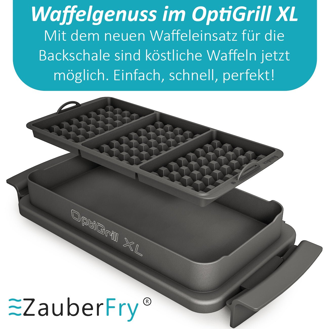 ZauberFry - Waffeleinsatz für OptiGrill XL - Wundermix GmbH