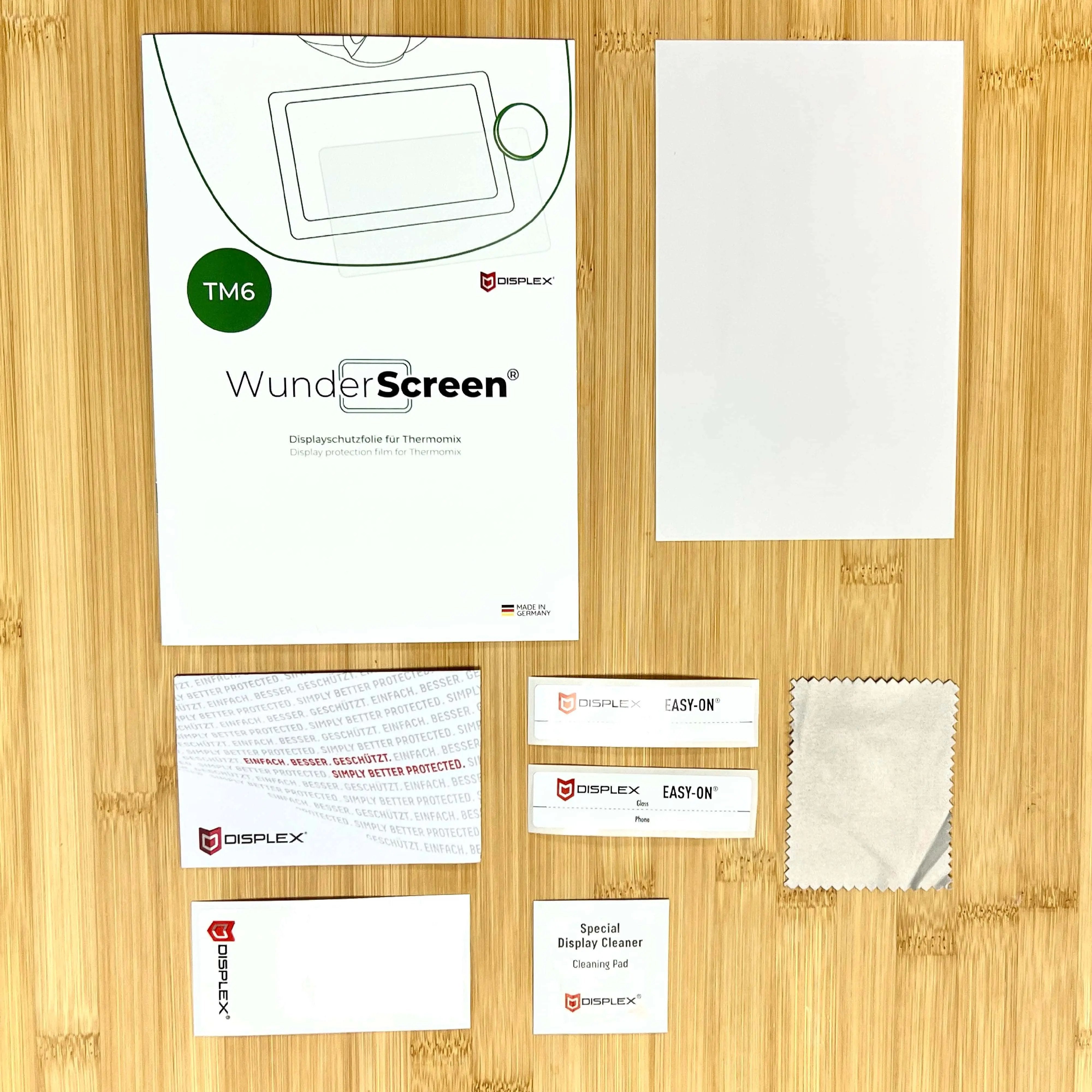 WunderScreen® Hybrid-Glas Displayschutz für Thermomix TM6