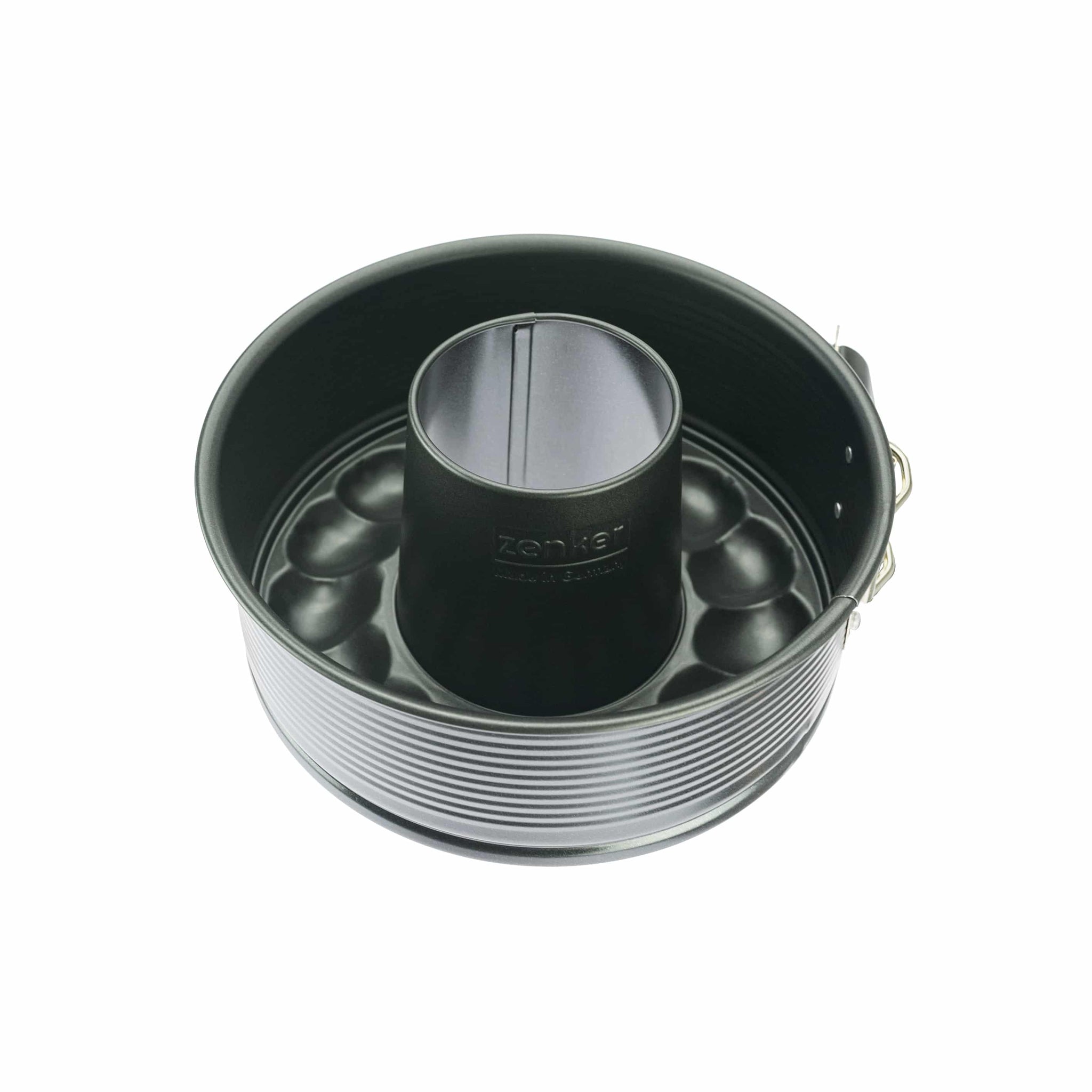 Springform pan for steamer attachment bases black