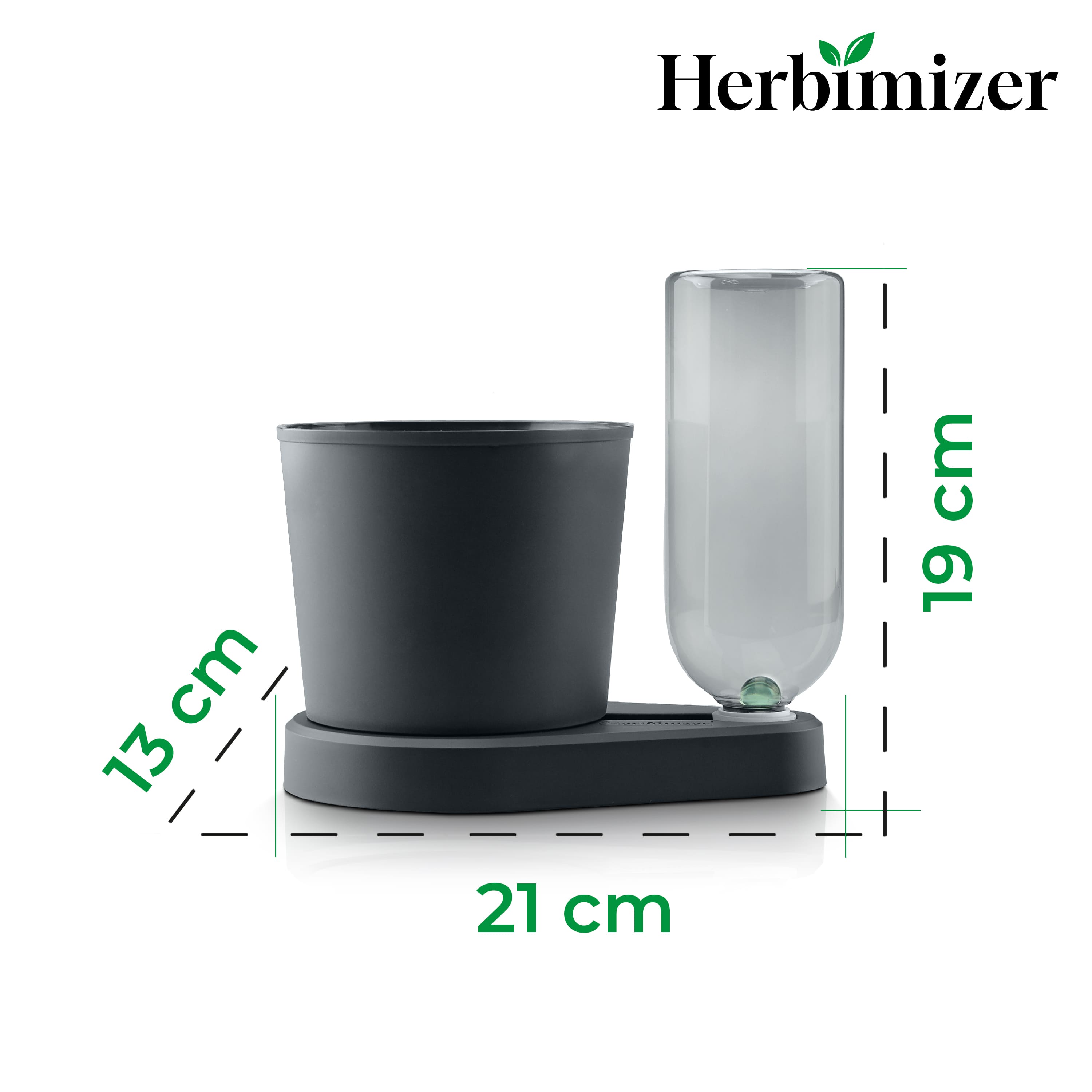 Herbimizer® | Maceta para hierbas con sistema de riego automático