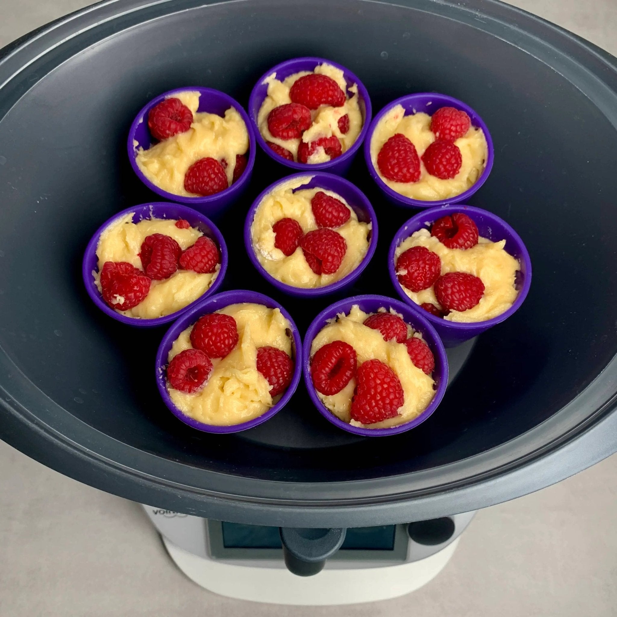 WunderCups® | Silikon - Förmchen - Set | 8 - tlg. | lila - Wundermix GmbH