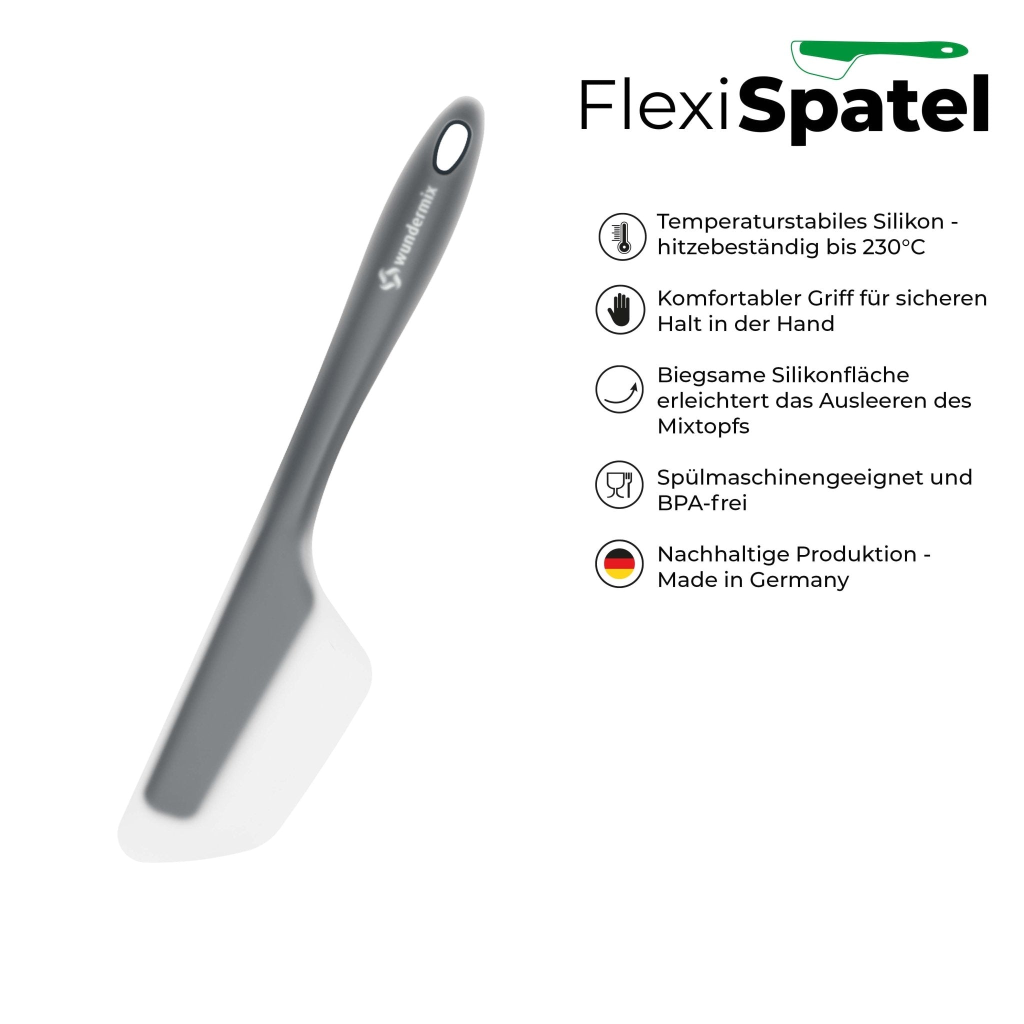 FlexiSpatel® | Flexibler Spatel für deine Küchenmaschine - Wundermix GmbH