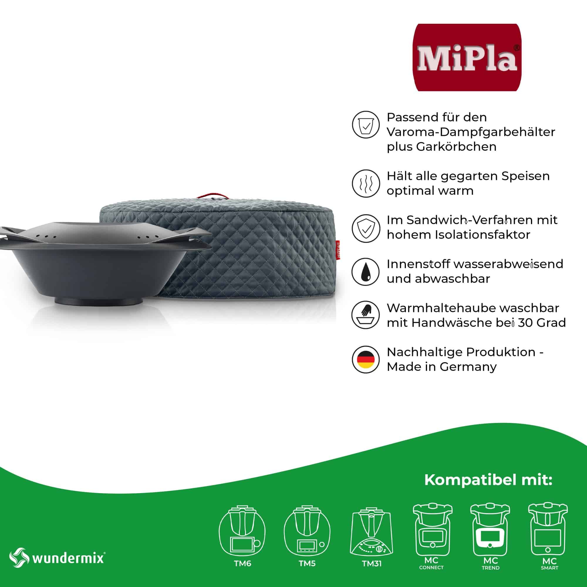 MiPla® | Warmhaltehaube M für Varoma | Thermomix - Wundermix GmbH