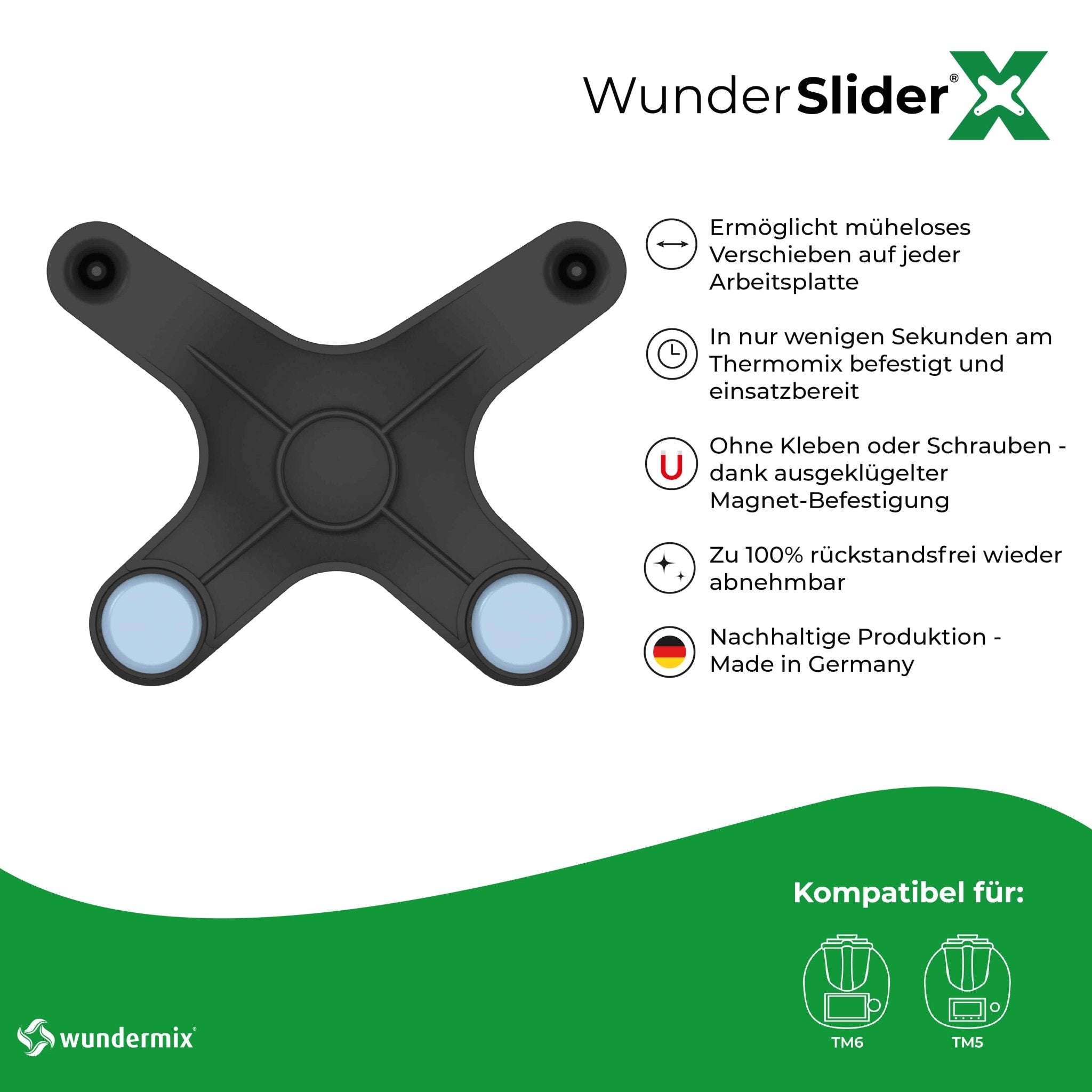 WunderSlider® X | Die neue Gleitbrett-Alternative für Thermomix TM6, TM5 - Wundermix GmbH