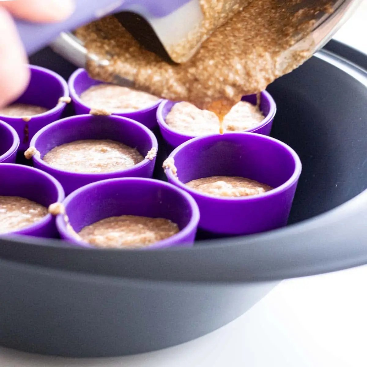 WunderCups® | Silikon - Förmchen - Set | 8 - tlg. | lila - Wundermix GmbH