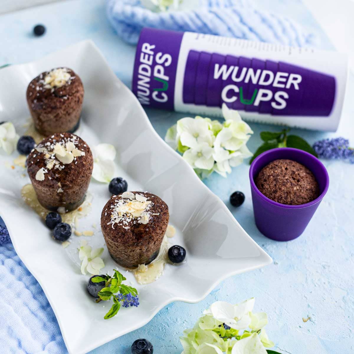 WunderCups® | Silikon - Förmchen - Set | 8 - tlg. | lila - Wundermix GmbH