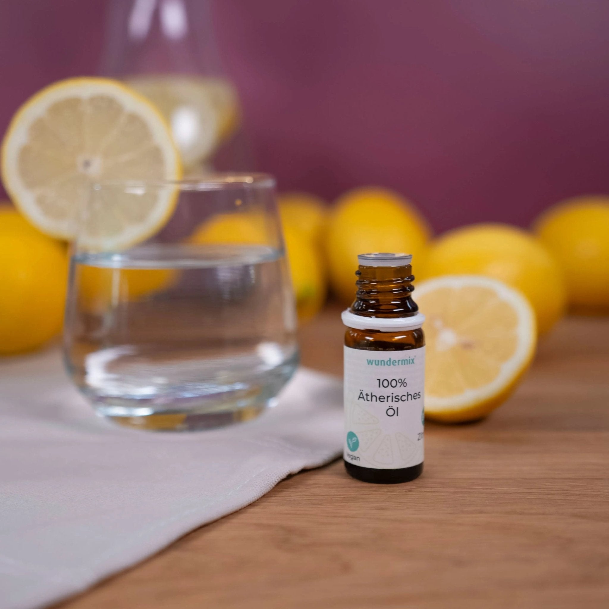 Ätherisches Zitronenöl in Bio - Qualität | 10ml - Wundermix GmbH