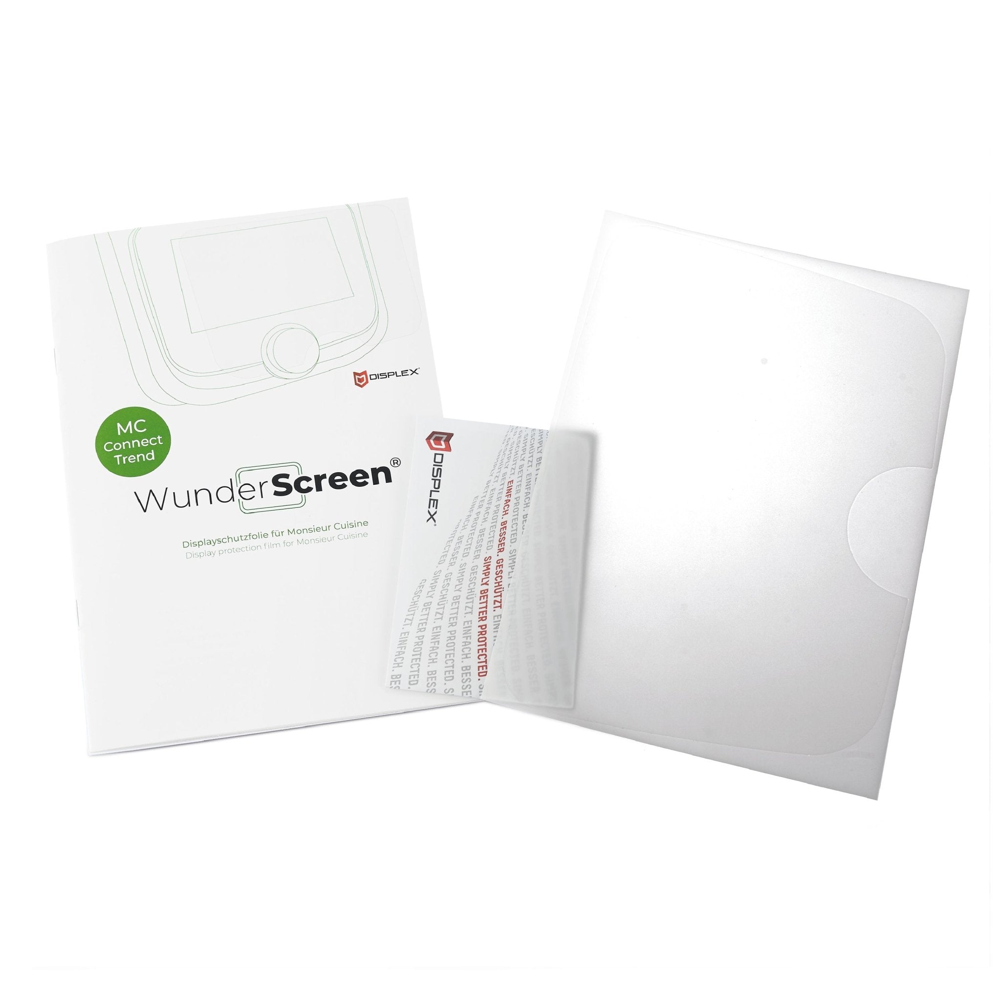 WunderScreen® Hybrid-Glas Displayschutz für Monsieur Cuisine Connect und Trend - Wundermix GmbH