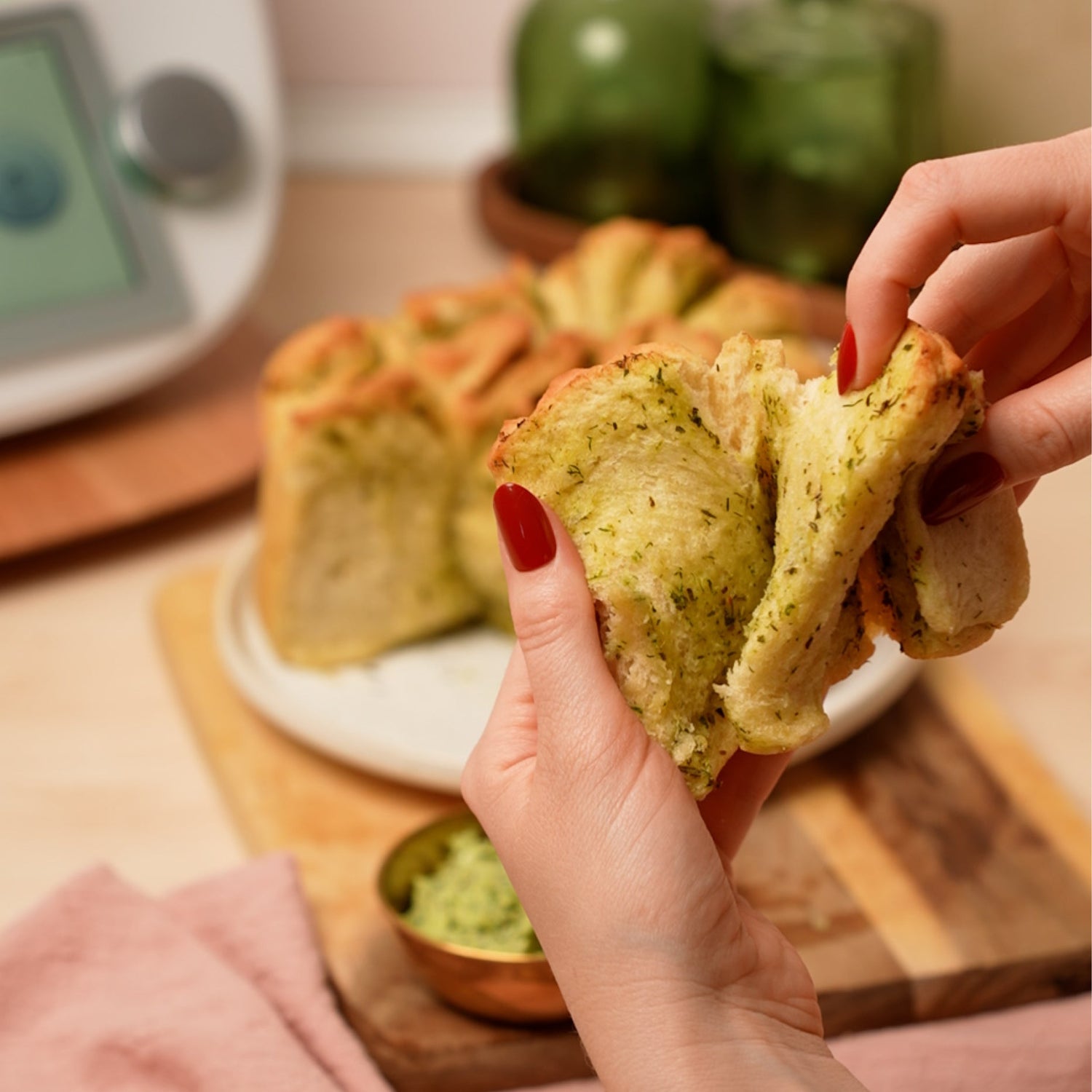 Kräuterfaltenbrot aus dem Thermomix