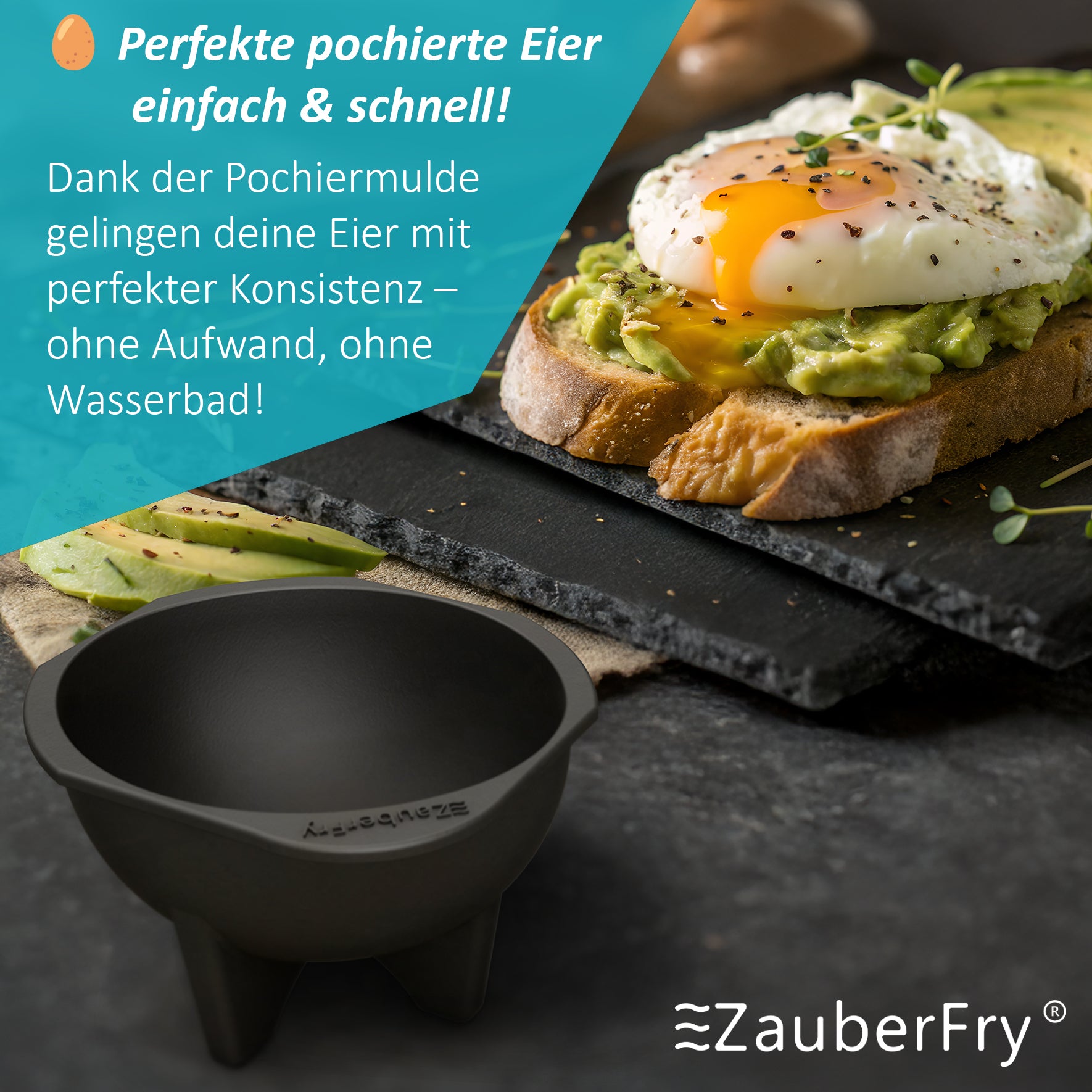 ZauberFry | Pochiereinsätze für Airfryer (4er - Set) - Wundermix GmbH