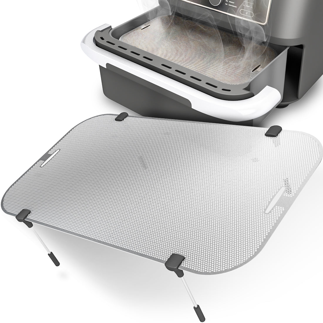 ZauberFry | Spritzschutz für Airfryer Cosori Dual Blaze, TwinFry, Ninja AF500EU - Wundermix GmbH