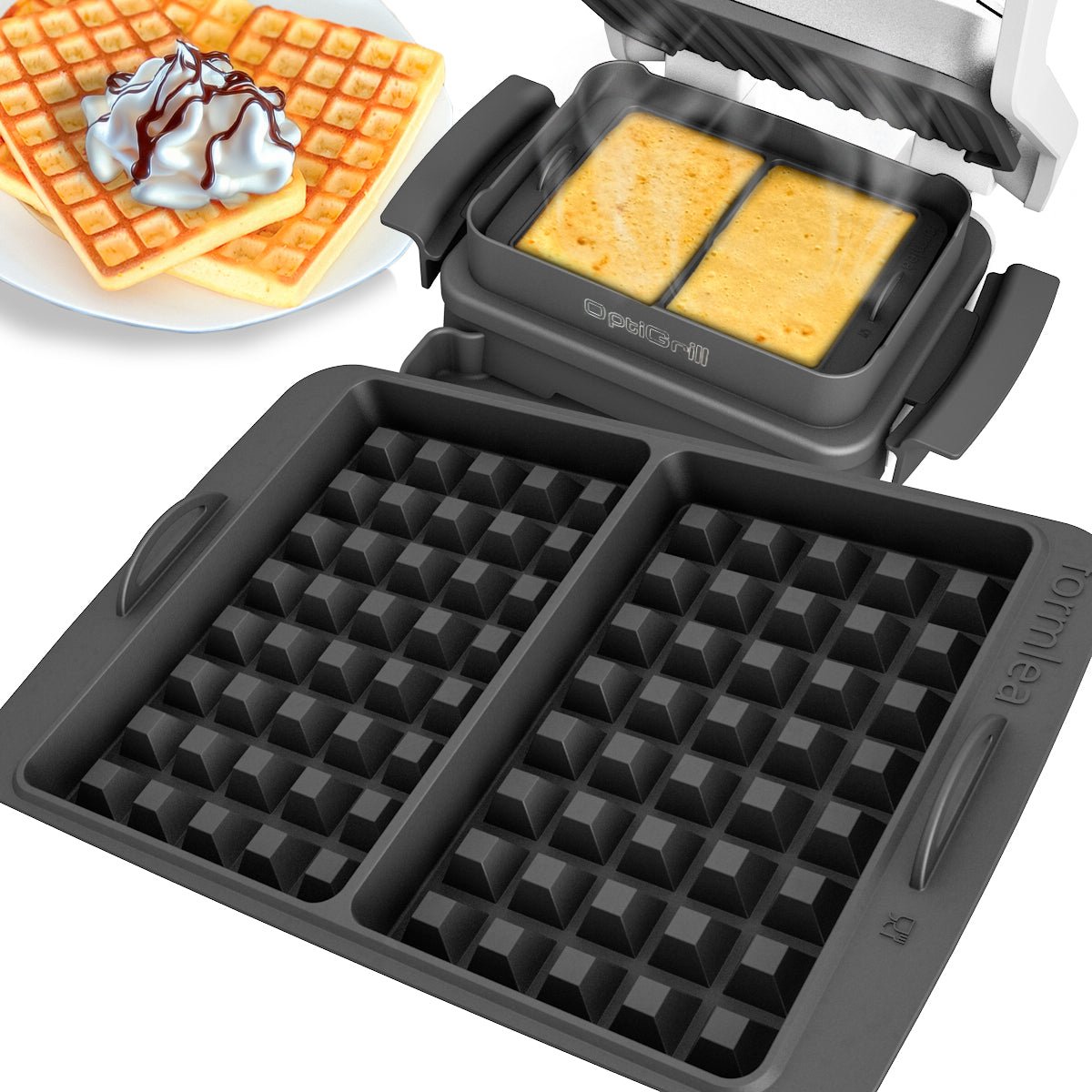 ZauberFry Waffle insert OptiGrill Standard Elite Plus+