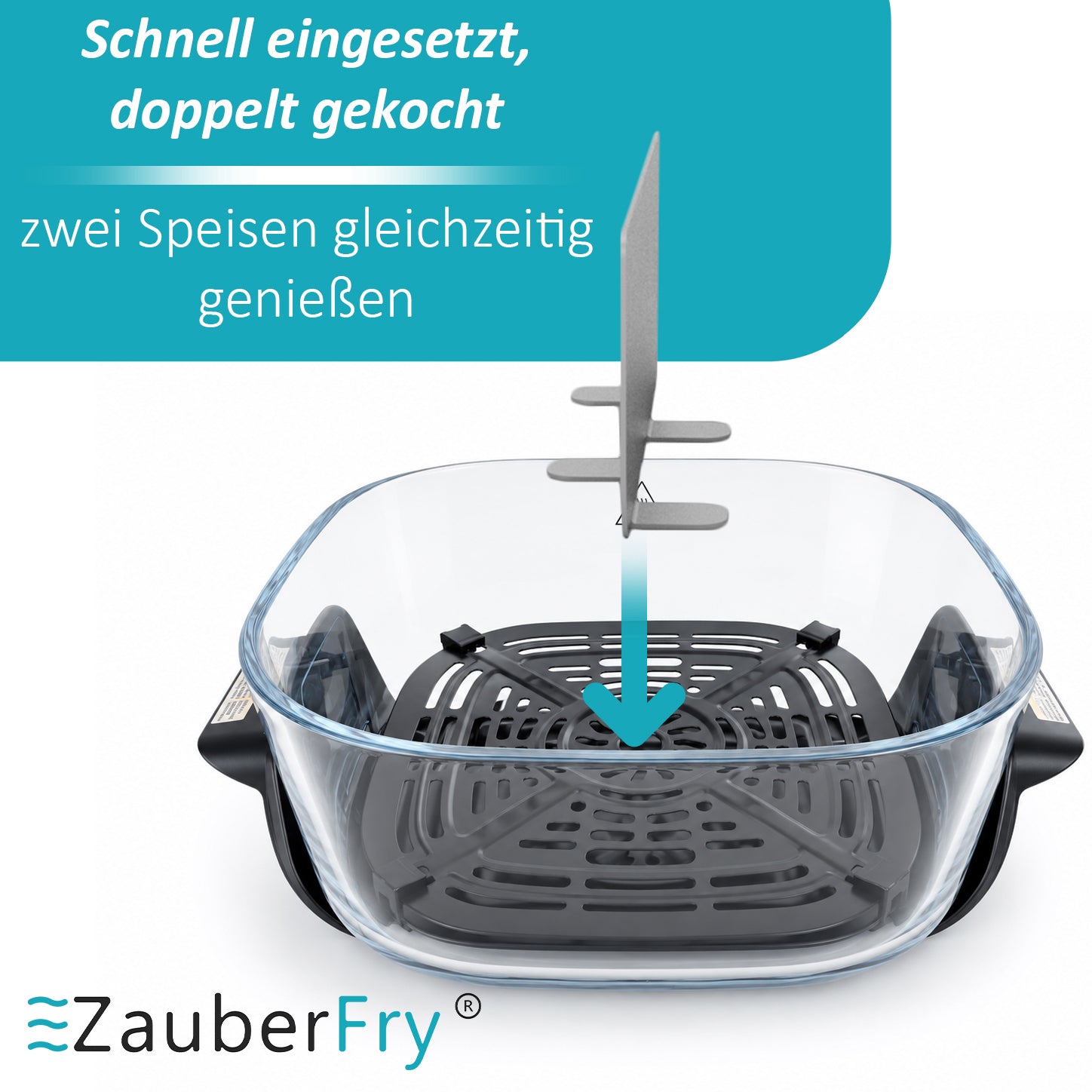 Backraumteiler Set für Ninja CRISPi 4-in-1 Edelstahl