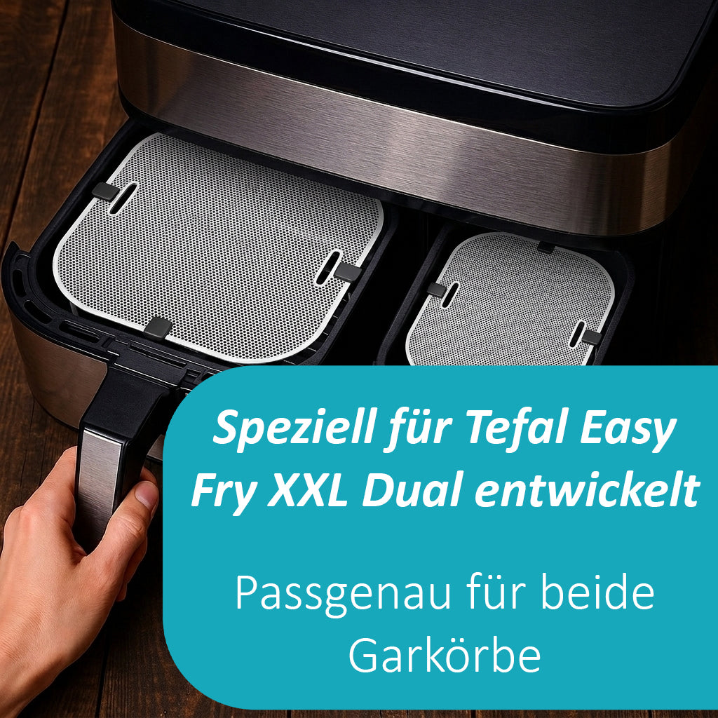 ZauberFry | Splatter Guard Set for Tefal Easy Fry XXL Dual Air Fryer