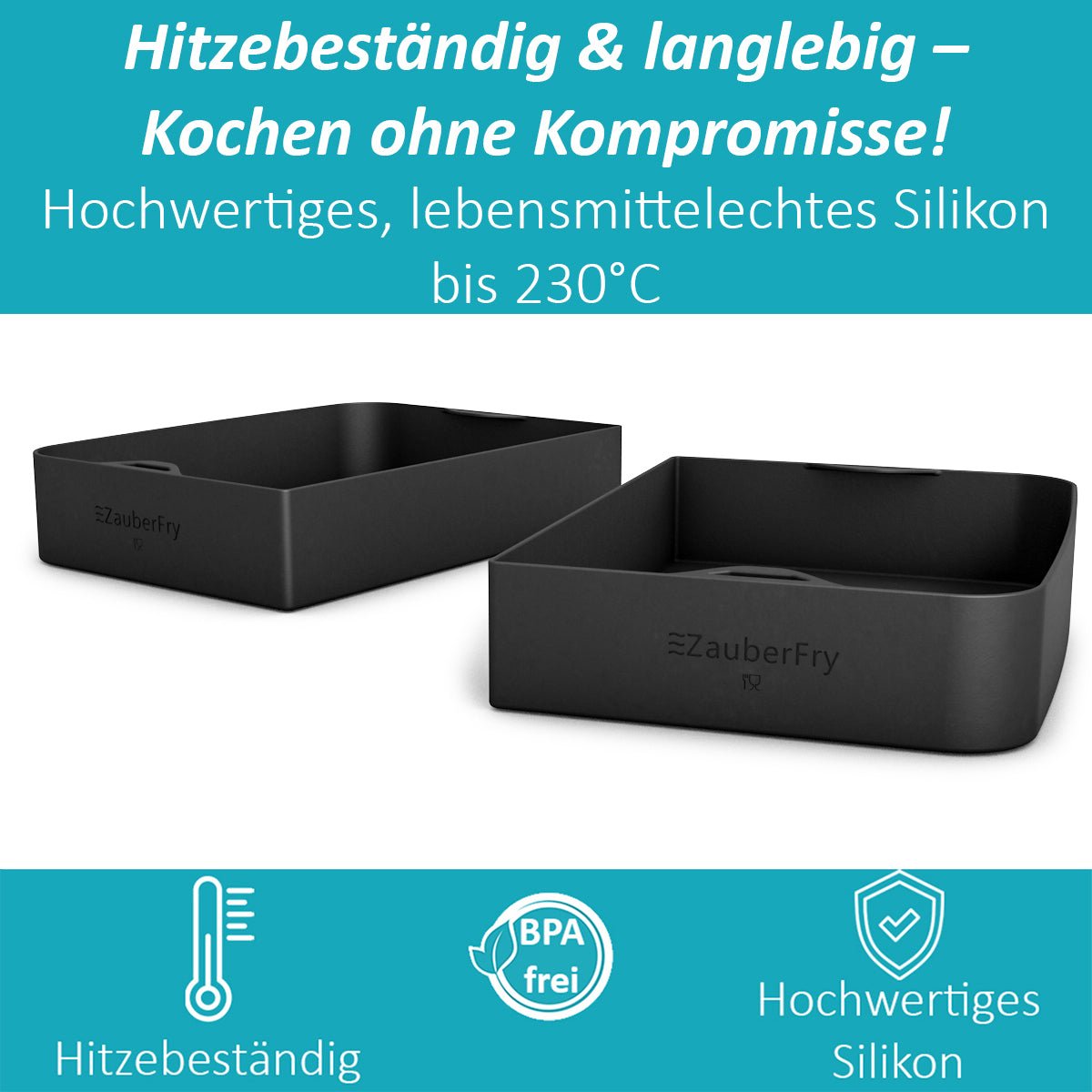 ZauberFry | Backschalenteiler kompatibel mit Tefal OptiGrill, Elite, Plus +, Elite Plus, 4in1, 2in1 - Wundermix GmbH