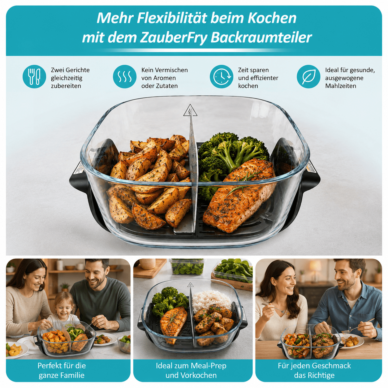 ZauberFry | Backraumteiler Set für Ninja CRISPi 4 - in - 1 - Wundermix GmbH