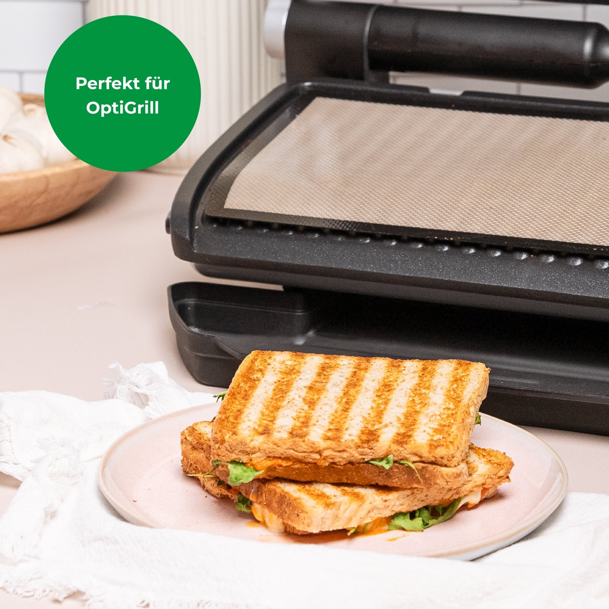 ZauberFry - Dauerbackmatten aus Silikon kompatibel mit Tefal OptiGrill - Wundermix GmbH