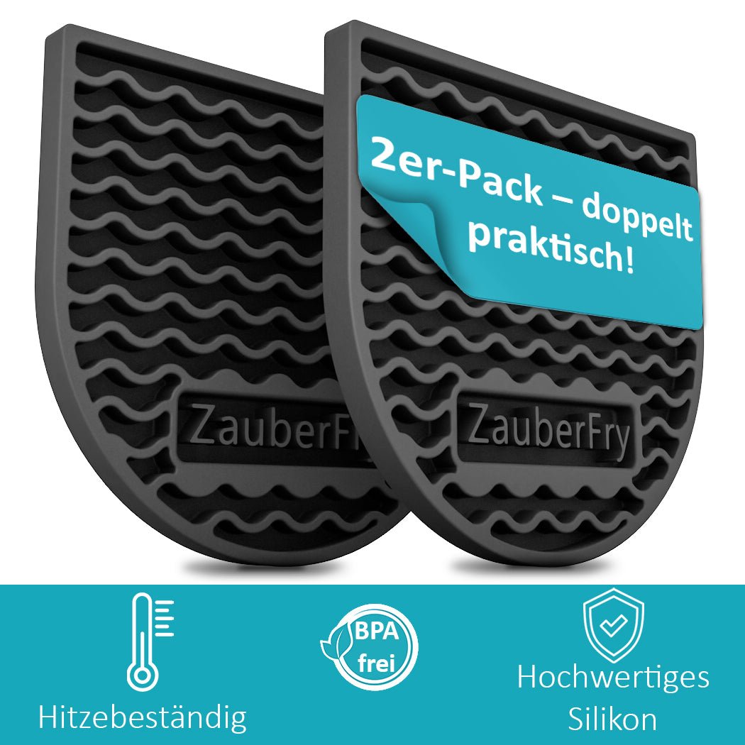 ZauberFry | Silikon Untersetzer für Ninja AF300EU, AF400EU, AF451EU, AF500DE und SL400EU (2er - Set) - Wundermix GmbH