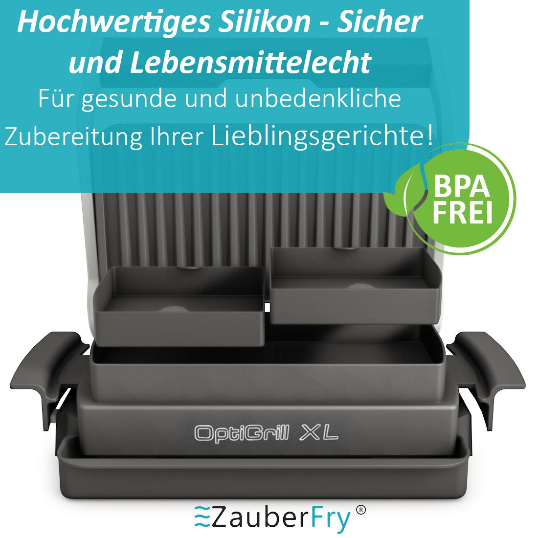 ZauberFry | Backschalenteiler kompatibel mit Tefal OptiGrill XL, Elite, Plus - Wundermix GmbH