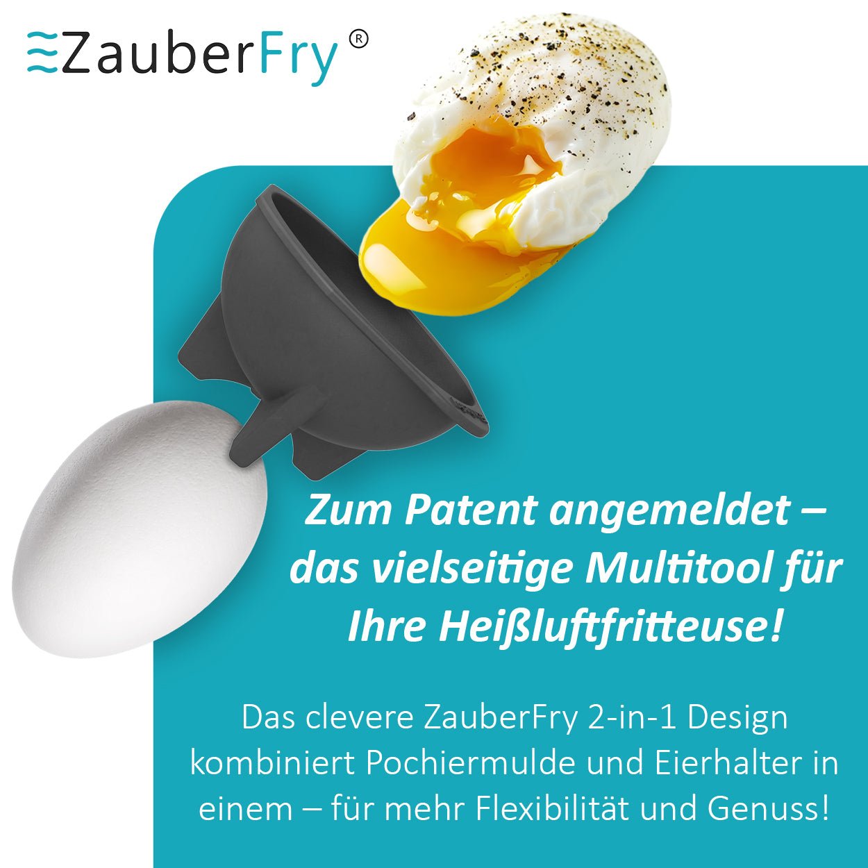 ZauberFry | Pochiereinsätze für Airfryer (4er - Set) - Wundermix GmbH