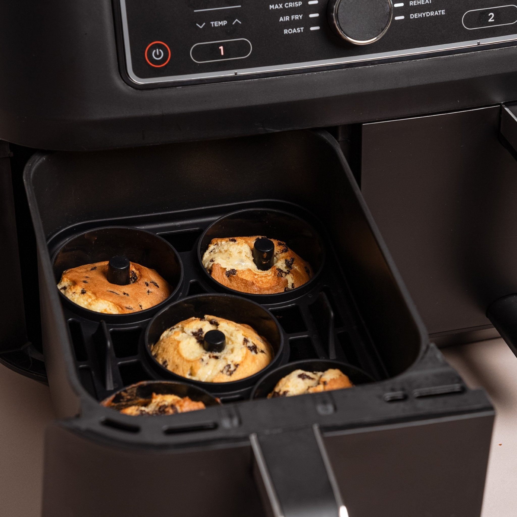 ZauberFry - Backform „Mini - Gugelhupf“ kompatibel mit Ninja Airfryer (2er - Set) - Wundermix GmbH