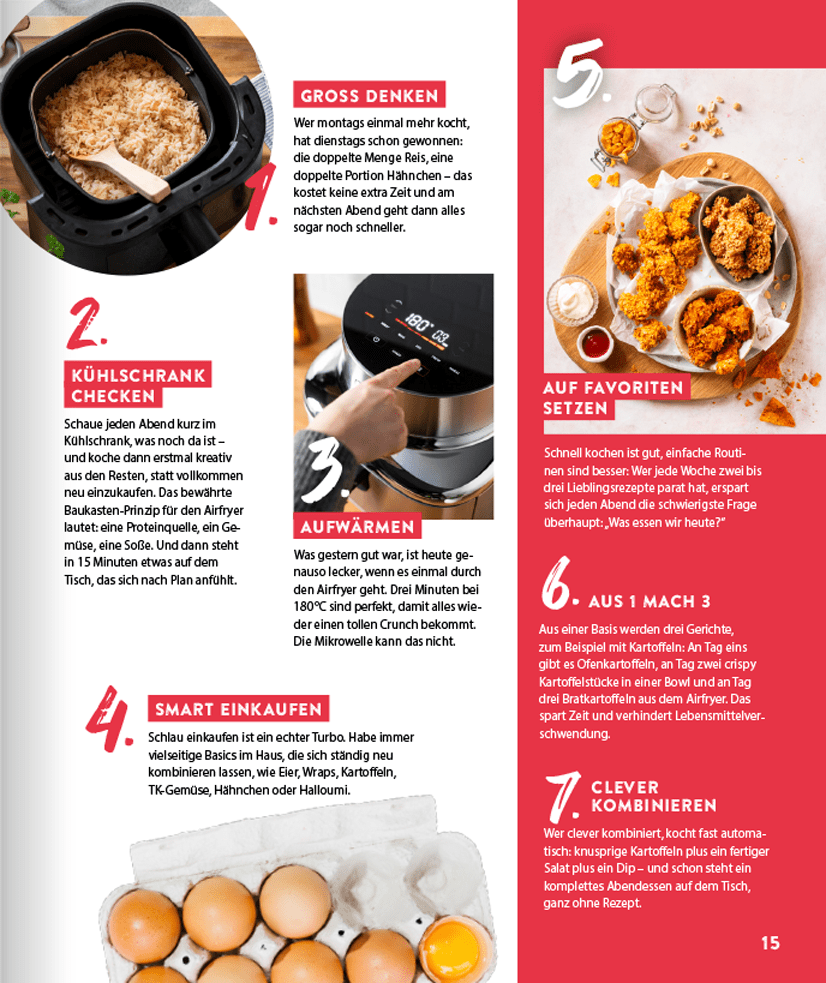 Air Fryer Club - QUICK & EASY - 15 Minuten: 50 schnelle Rezepte - ideal für jeden Tag - Wundermix GmbH