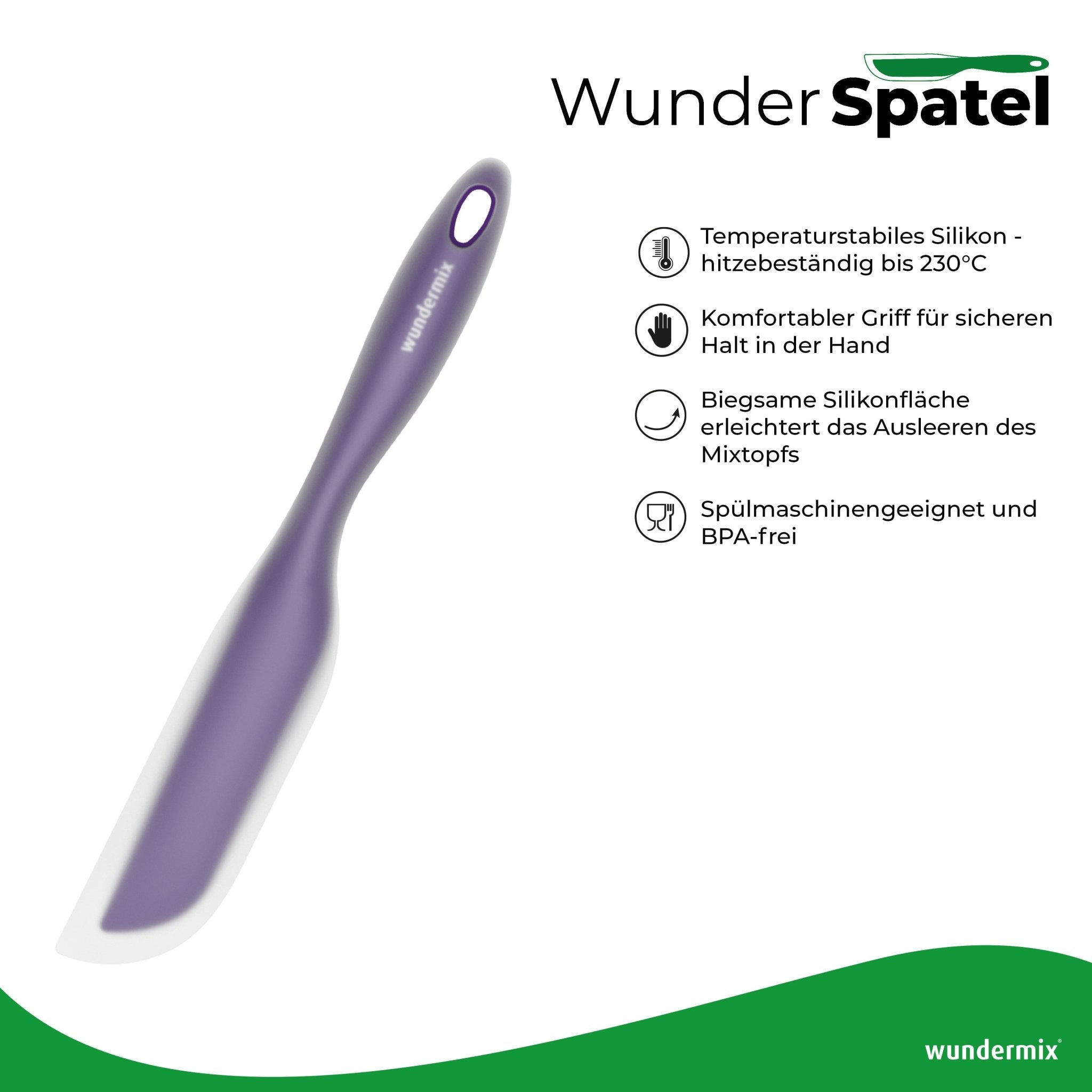 WunderSpatel® | Biegsamer Spatel ideal für deine Küchenmaschine - Wundermix GmbH