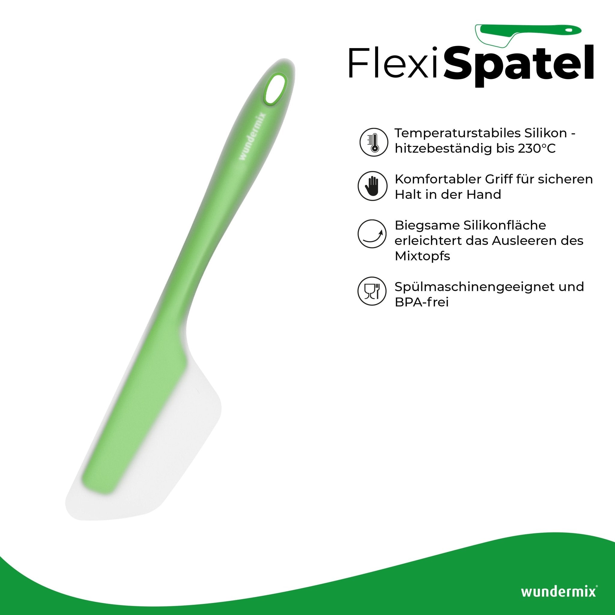 FlexiSpatel® | Flexibler Spatel für deine Küchenmaschine - Wundermix GmbH