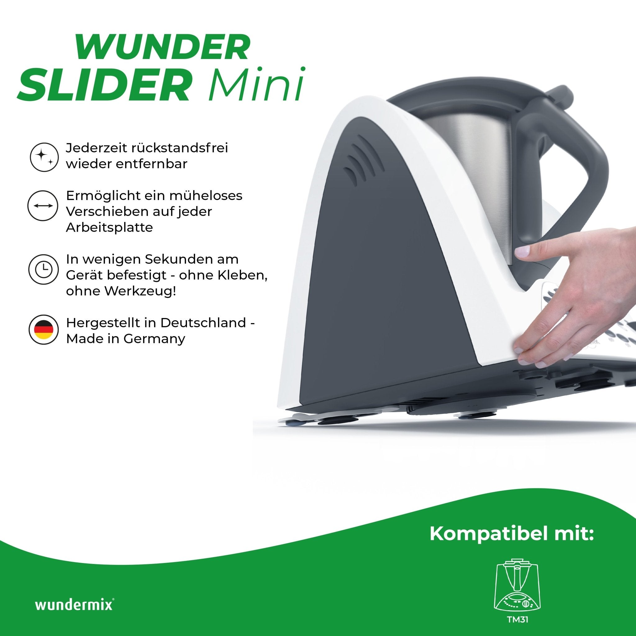 WunderSlider® Mini | Gleitbrett - Alternative für TM31 - Wundermix GmbH