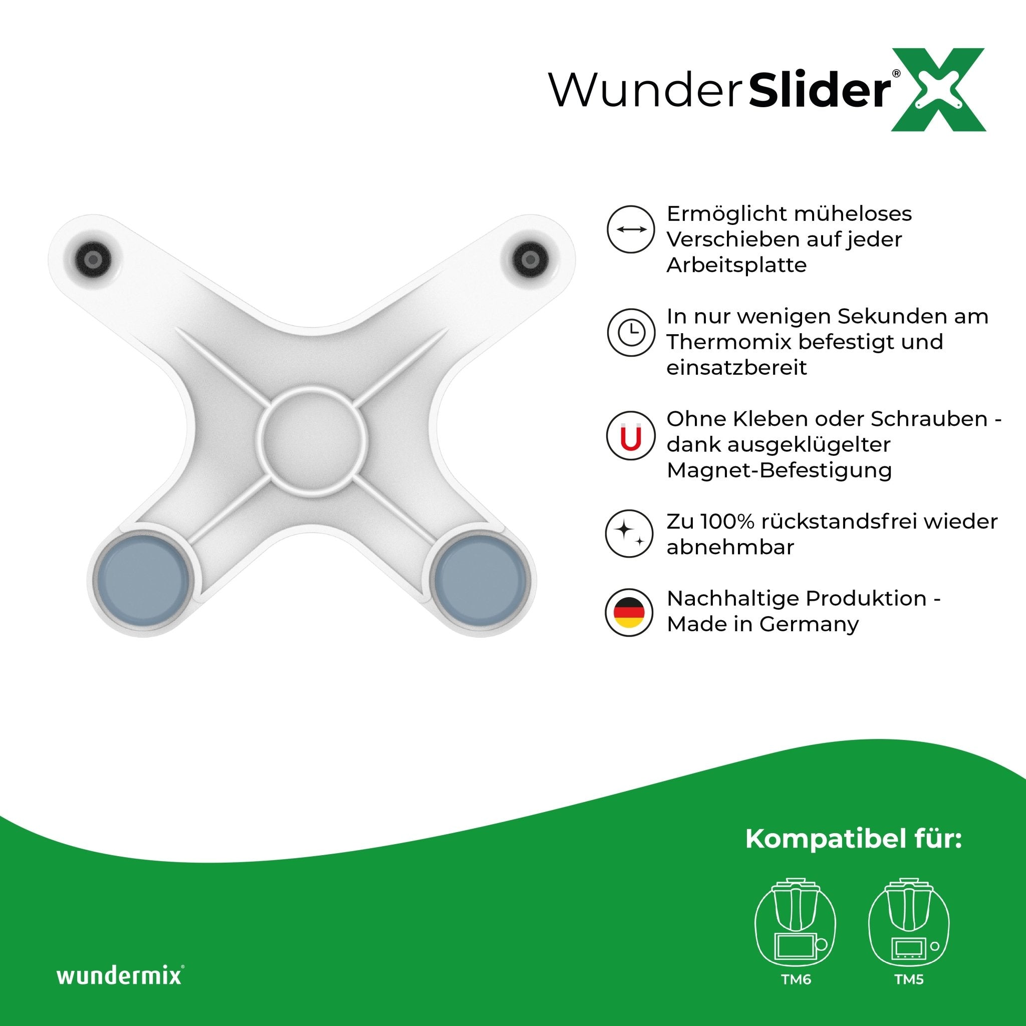WunderSlider® X | Die neue Gleitbrett - Alternative für Thermomix TM6, TM5 - Wundermix GmbH