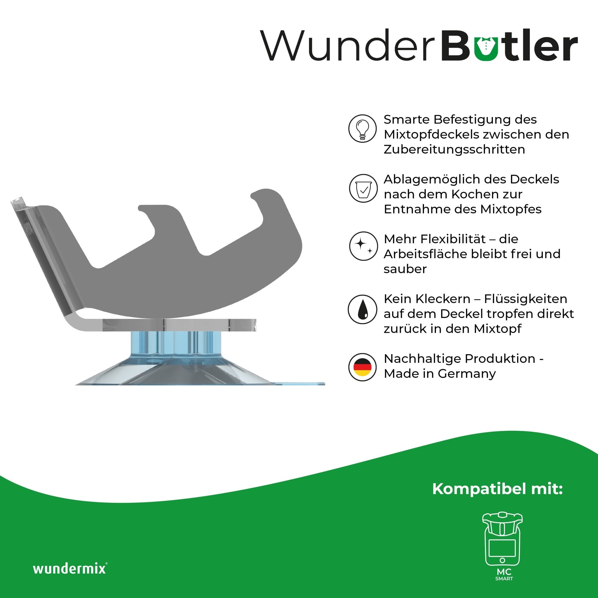 WunderButler® | Deckelhalter für den Monsieur Cuisine - Wundermix GmbH