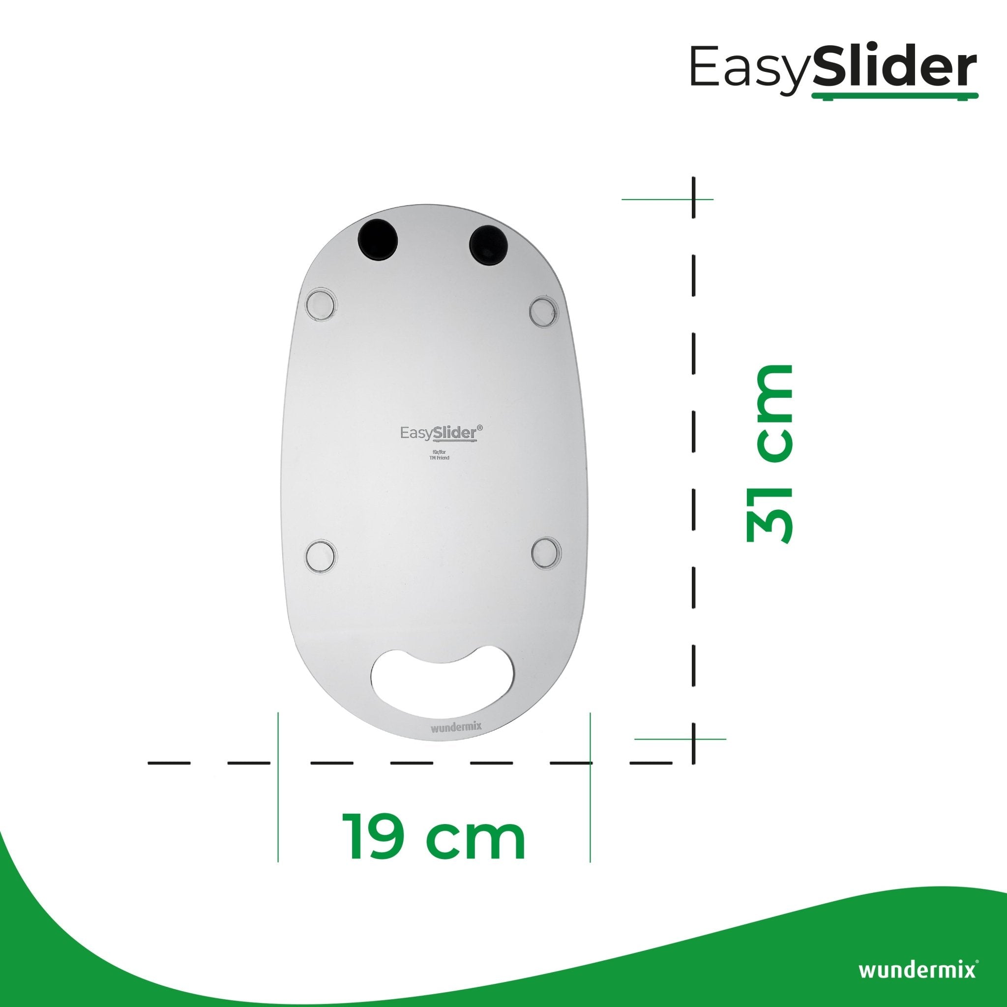 EasySlider® | Gleitbrett aus Acrylglas für TM Friend - Wundermix GmbH