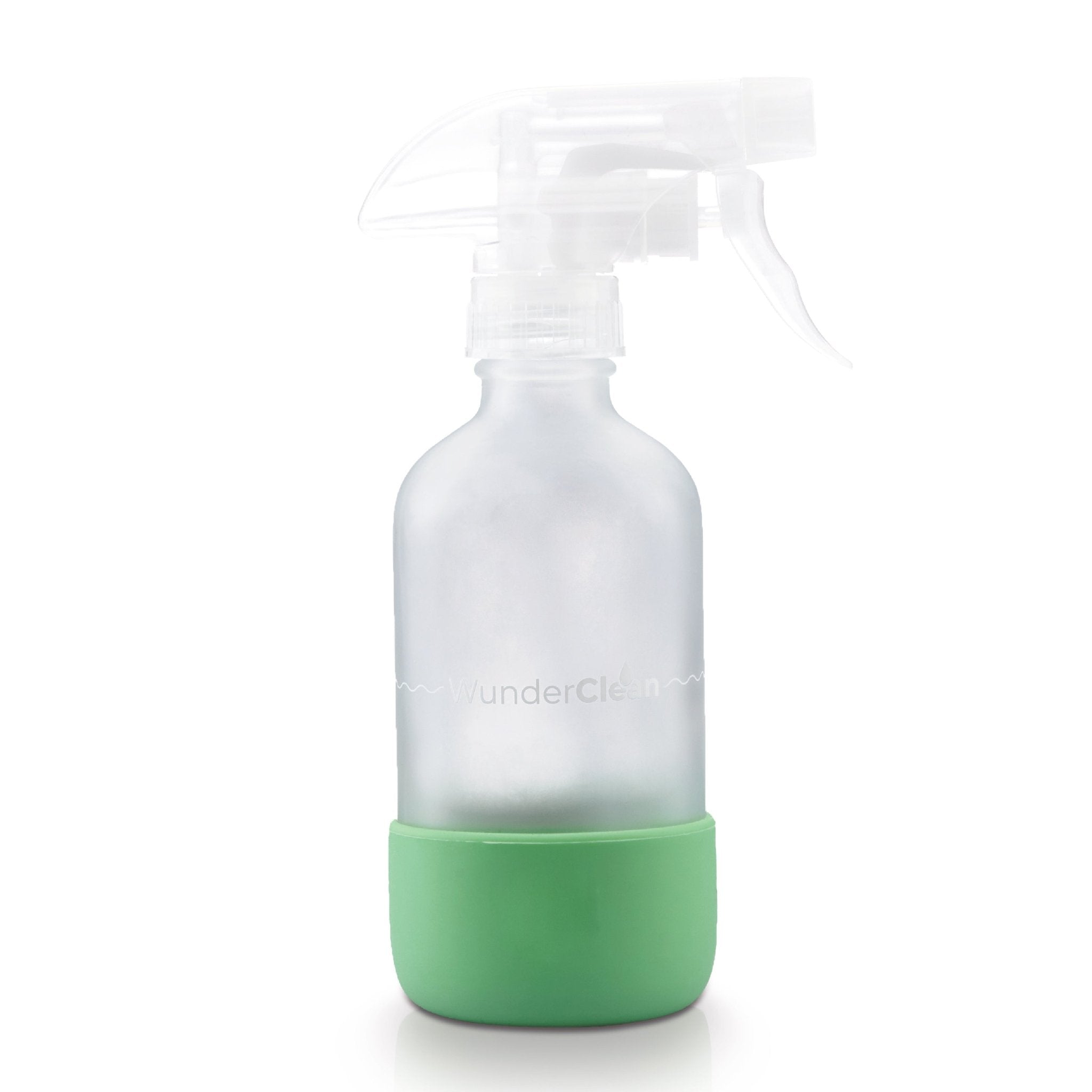 WunderClean Sprühflasche | 240 ml Glasflasche mit Silikon - Bruchschutz für WunderClean Reiniger - Wundermix GmbH