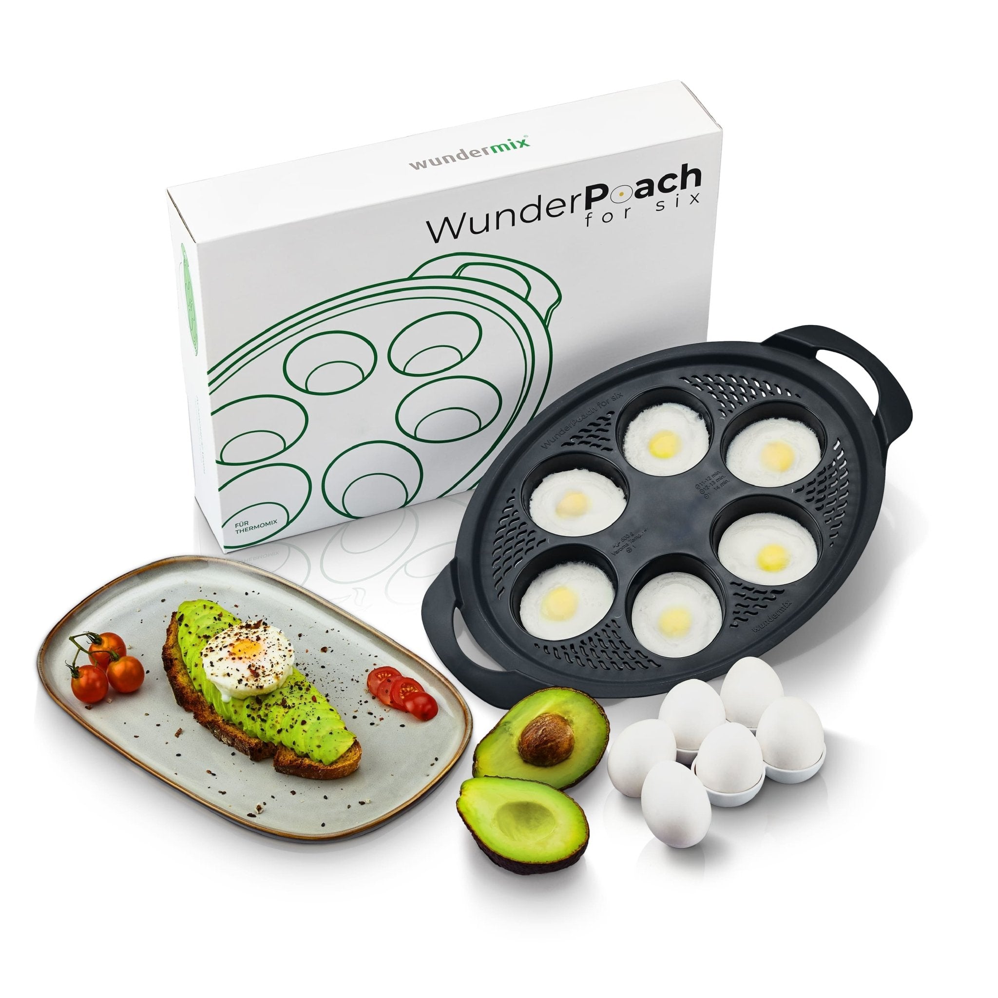 [B - Ware] WunderPoach® for six | Eierpochiereinsatz für TM6, TM5, TM31 - Wundermix GmbH