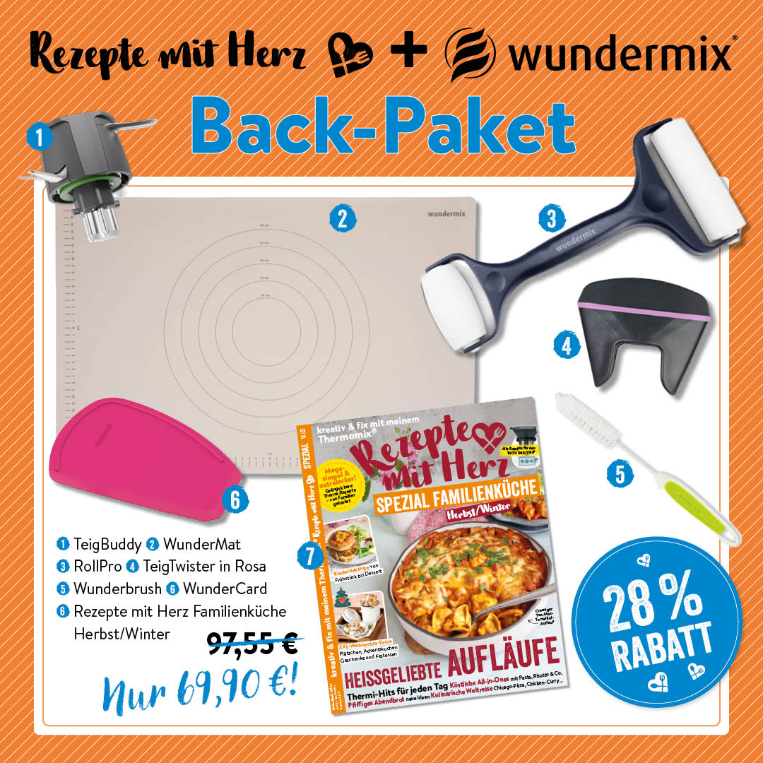 Back-Paket mit Herz für Thermomix TM7, TM6, TM5