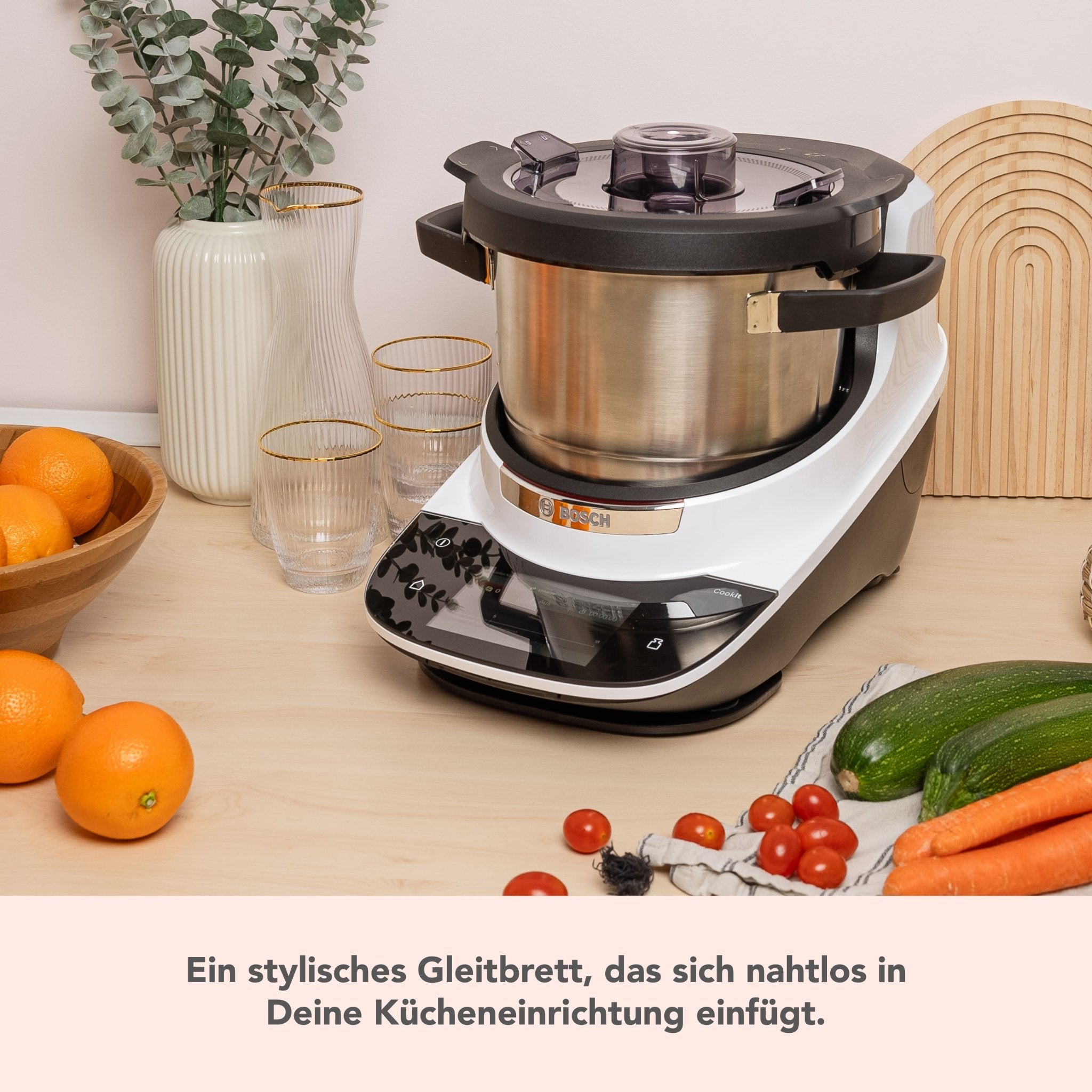 [B - Ware] EasySlider® | Gleitbrett aus Acrylglas für Bosch Cookit - Wundermix GmbH
