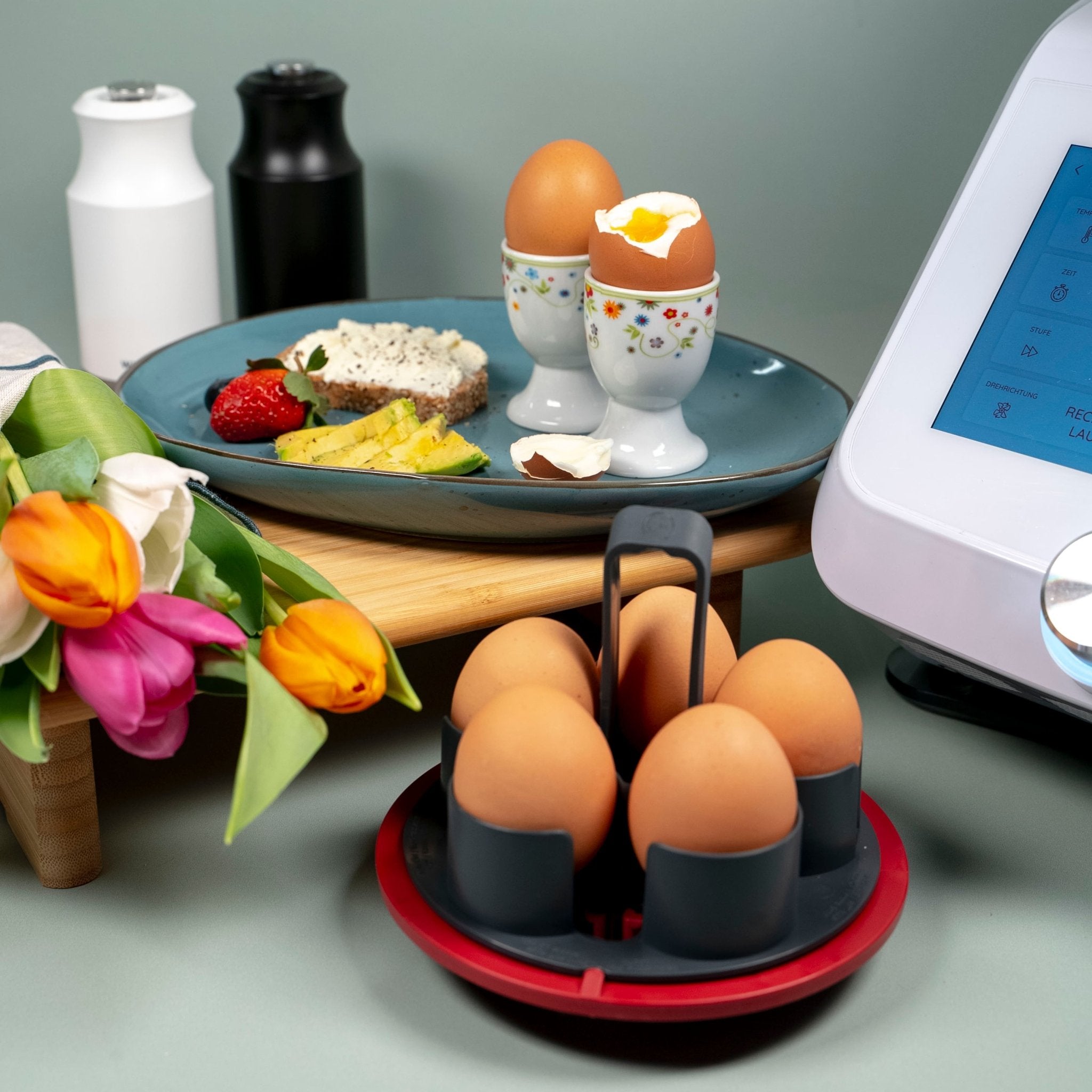 [B - Ware] EggPro® (mit Träger) | Eierhalter für Monsieur Cuisine - Wundermix GmbH