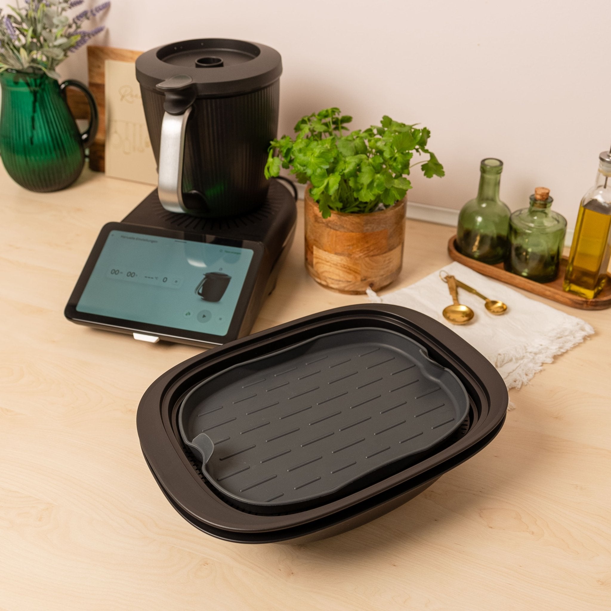FlexiSteam® | Silikon - Auflaufform für Varoma - Einlegeboden | Thermomix TM7 - Wundermix GmbH