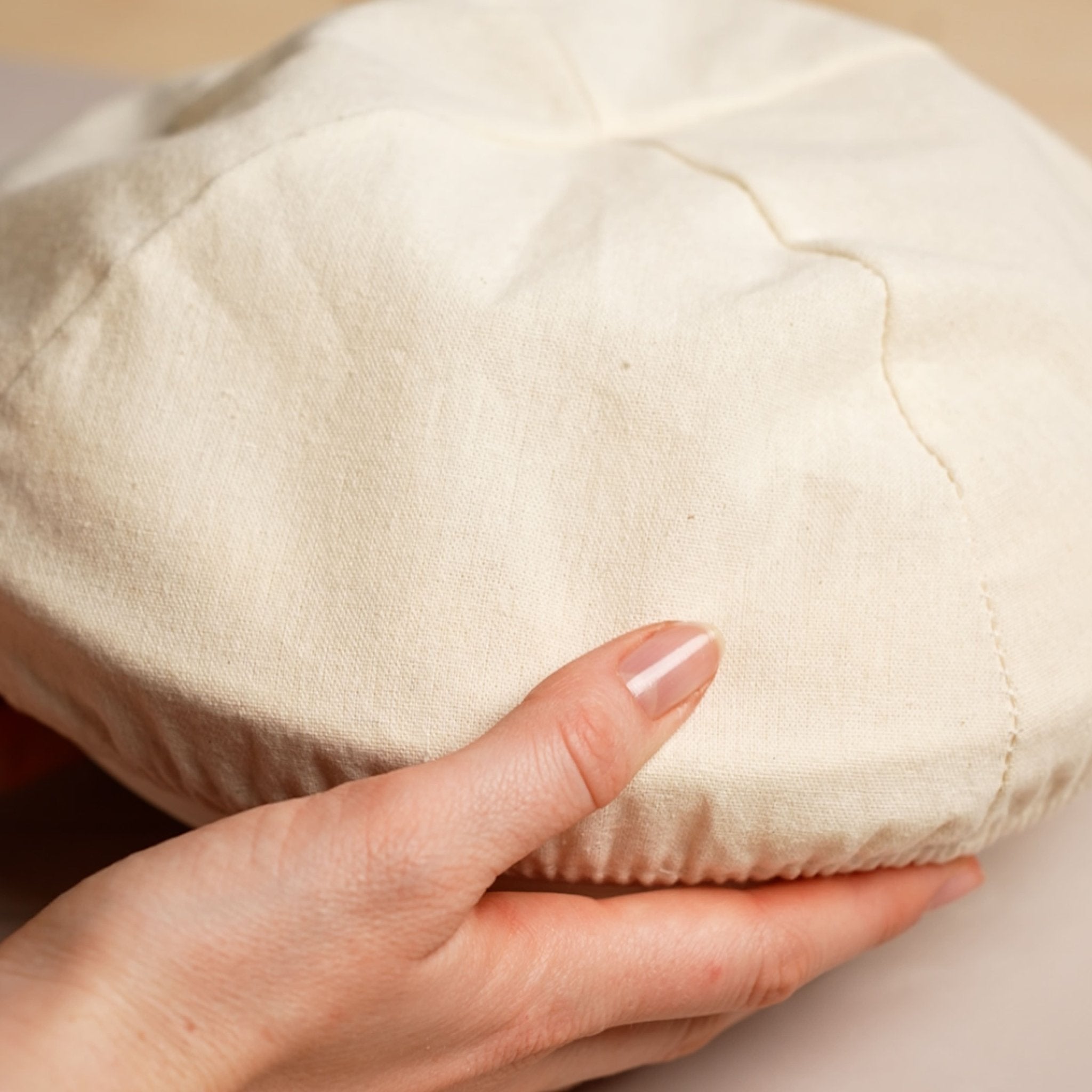 Gärkörbchen aus Peddigrohr mit Baumwolleinsatz | rund Ø 23 cm - Wundermix GmbH