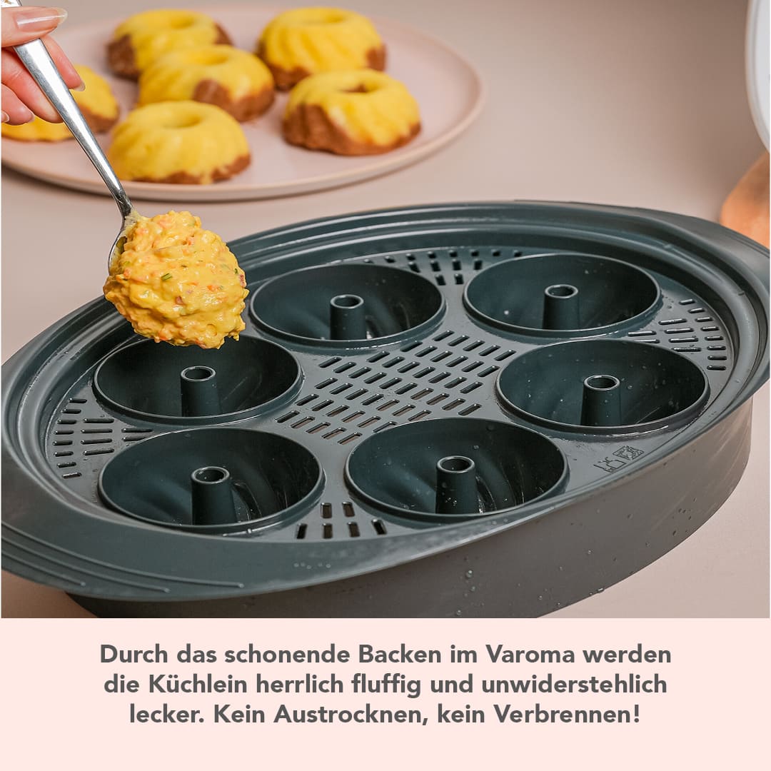 [B - Ware] Gugelix® | Mini - Gugelhupfform für Varoma für TM6, TM5, TM31 - Wundermix GmbH