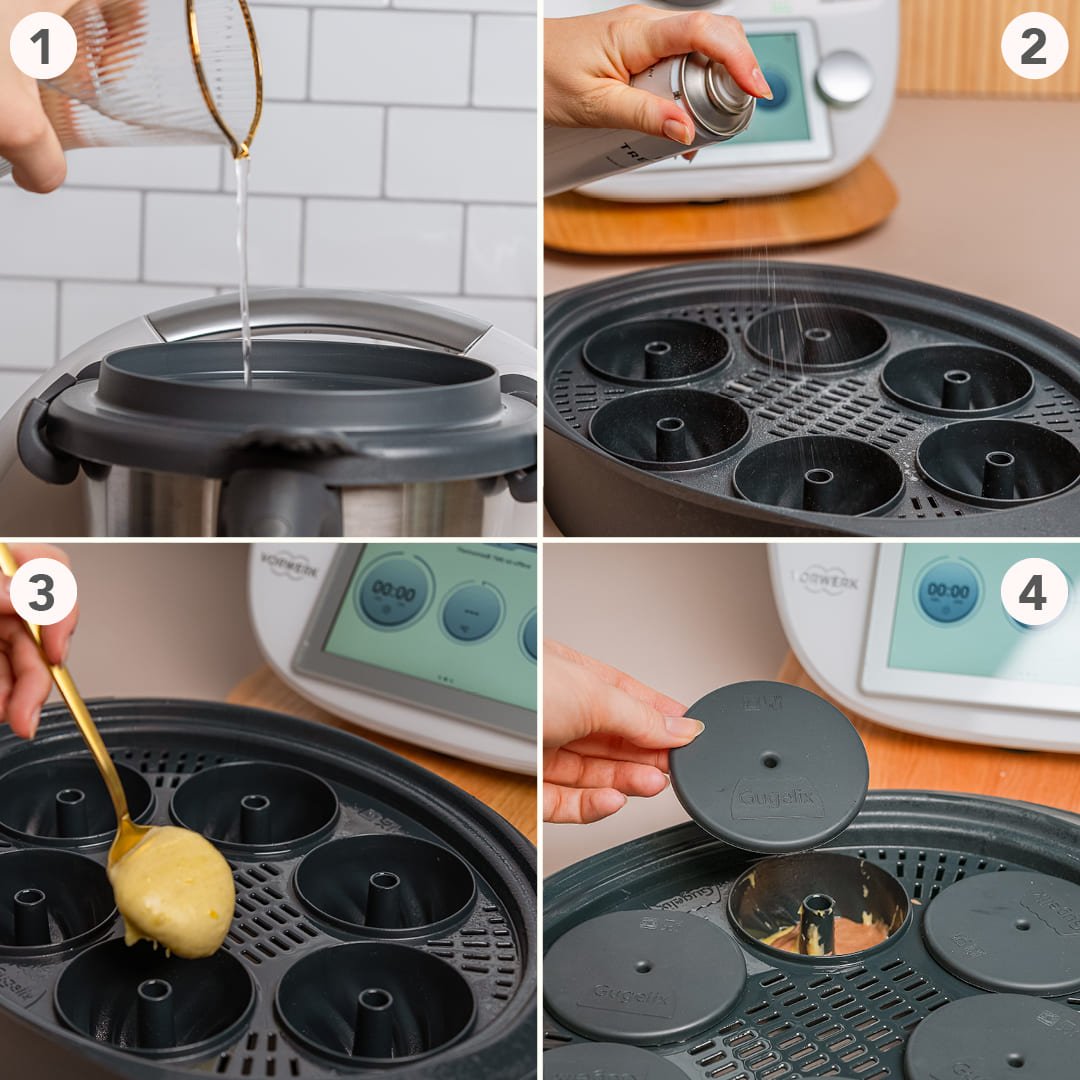 [B - Ware] Gugelix® | Mini - Gugelhupfform für Varoma für TM6, TM5, TM31 - Wundermix GmbH