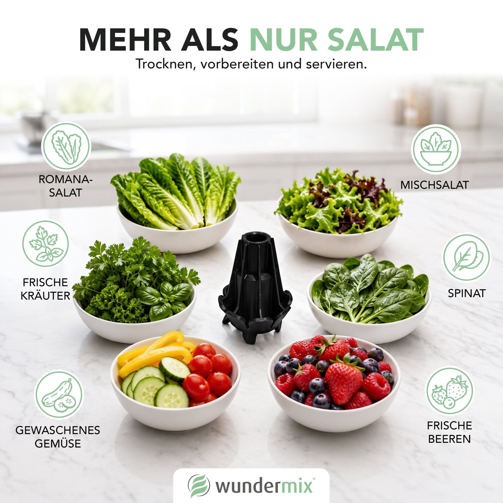 SalatBuddy | Salatschleuder für Bosch Cookit - Wundermix GmbH