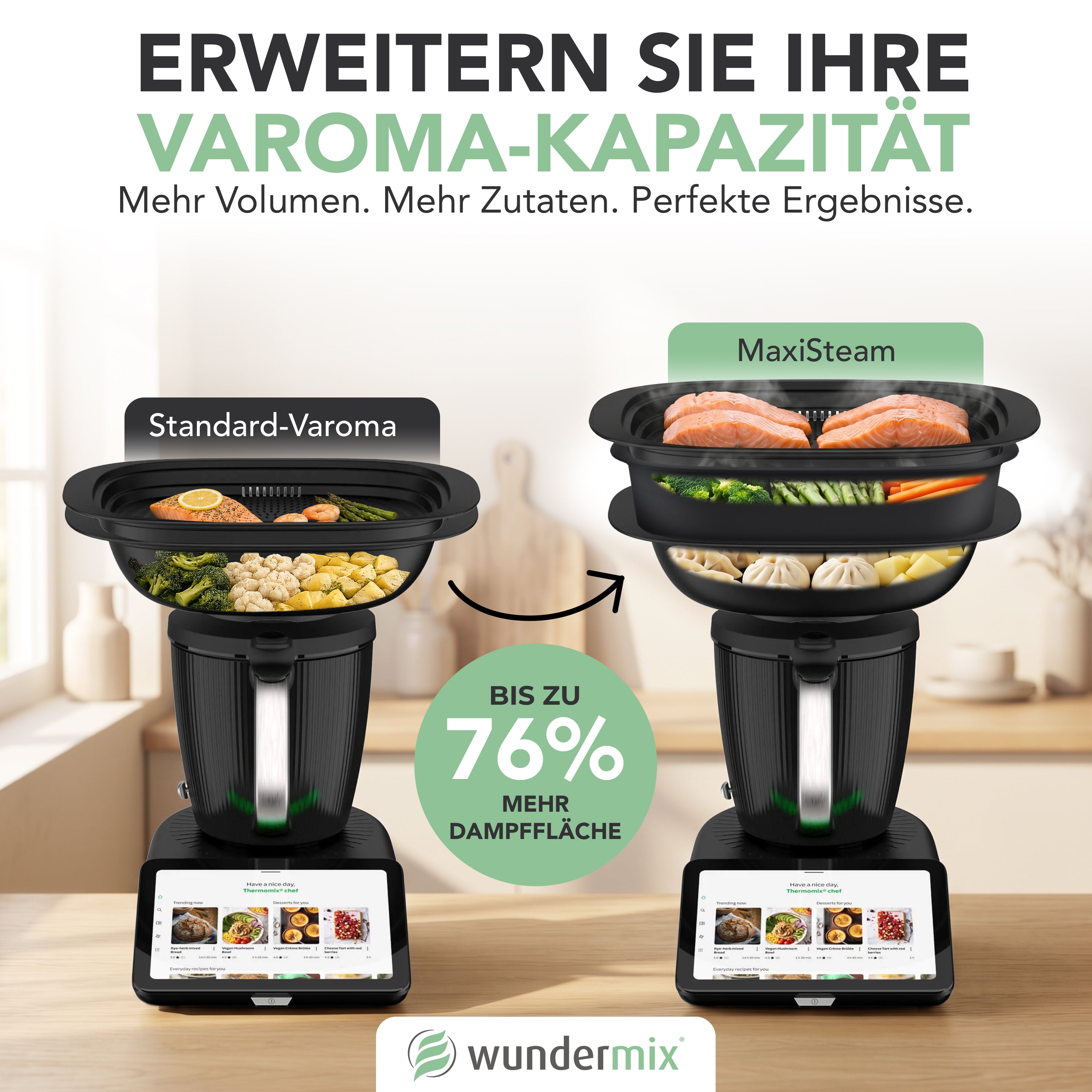 MaxiSteam® | Extension Varoma avec plateau pour Thermomix TM7
