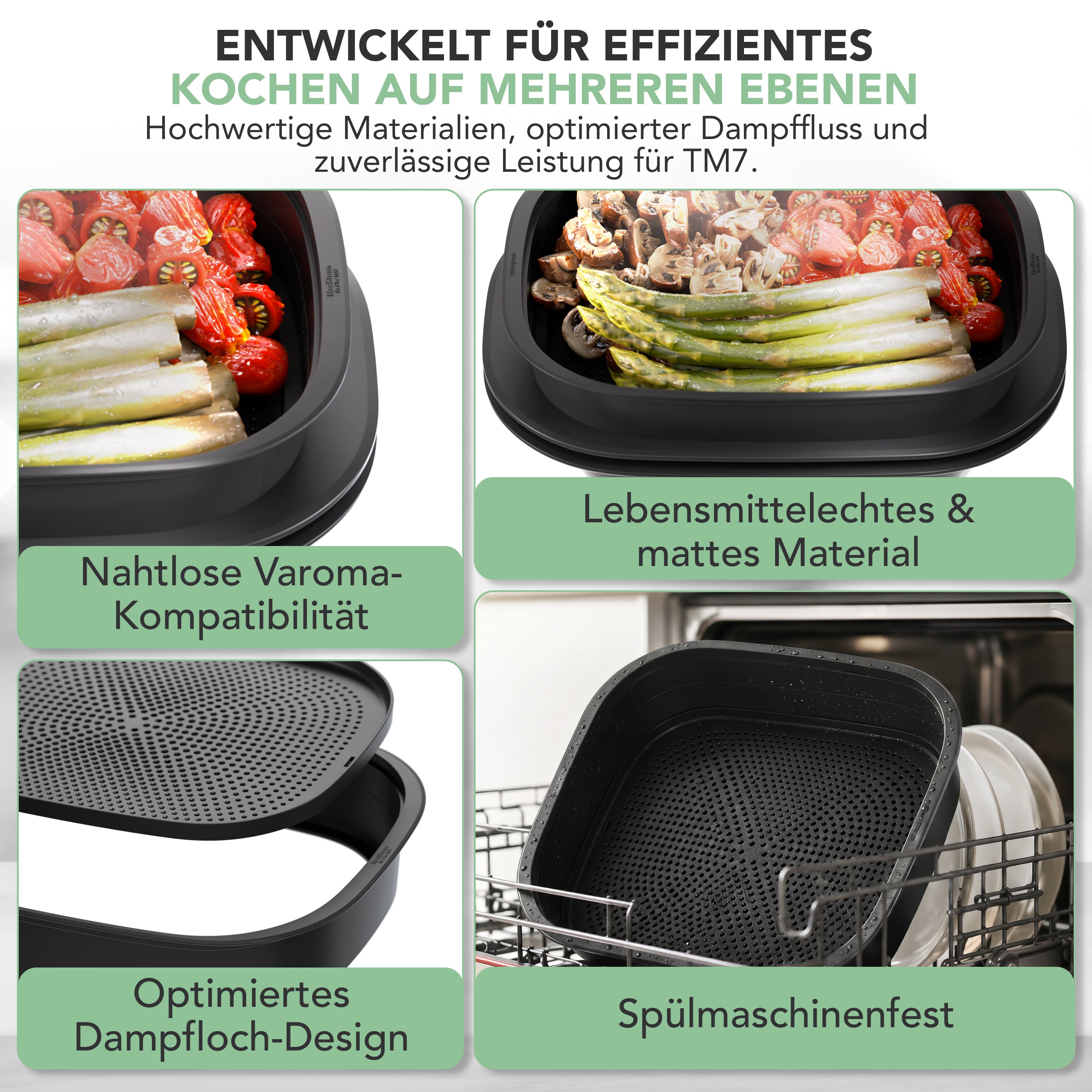 MaxiSteam® | Extension Varoma avec plateau pour Thermomix TM7