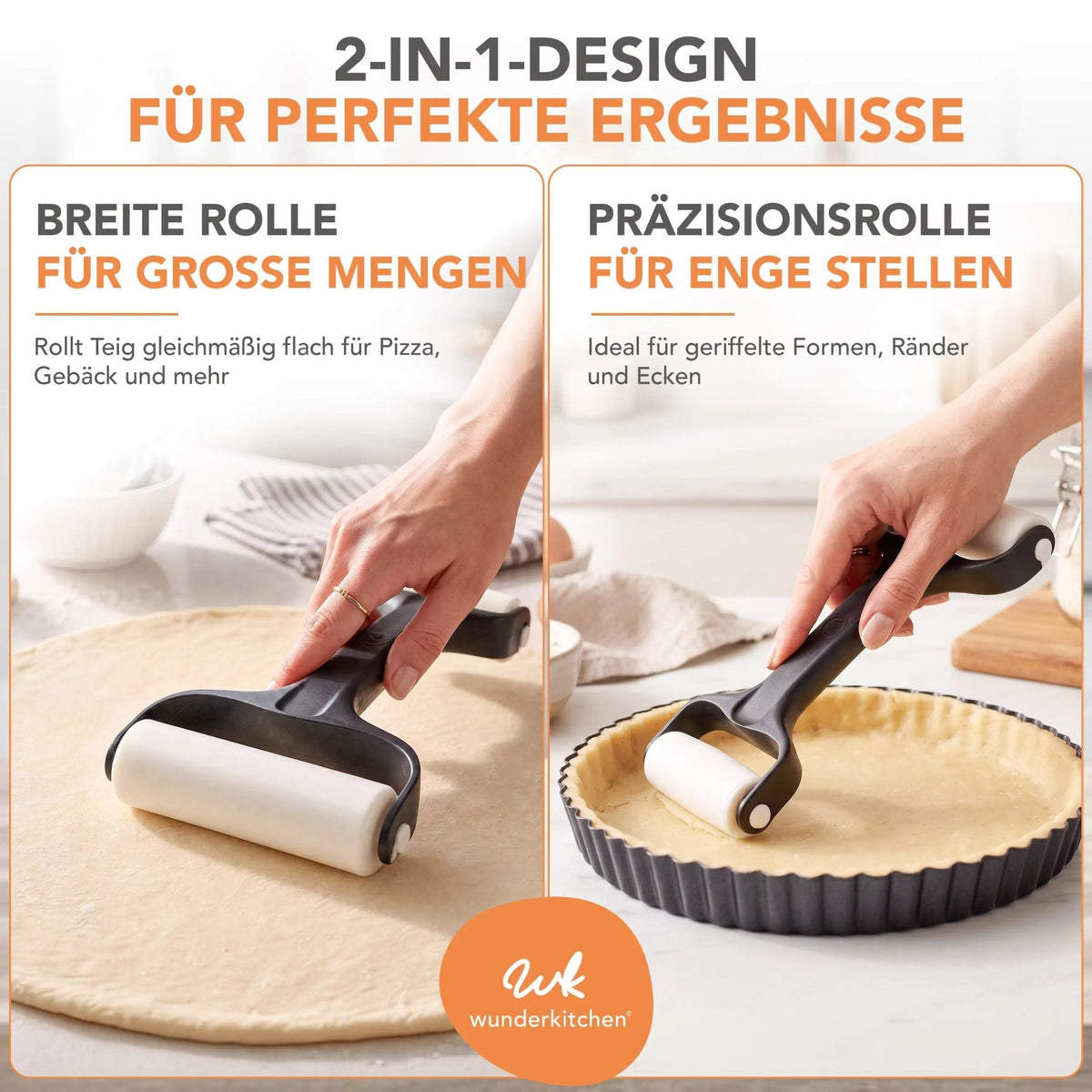 RollPro® V2 | Teigroller mit zwei unterschiedlich großen Walzen - Wundermix GmbH