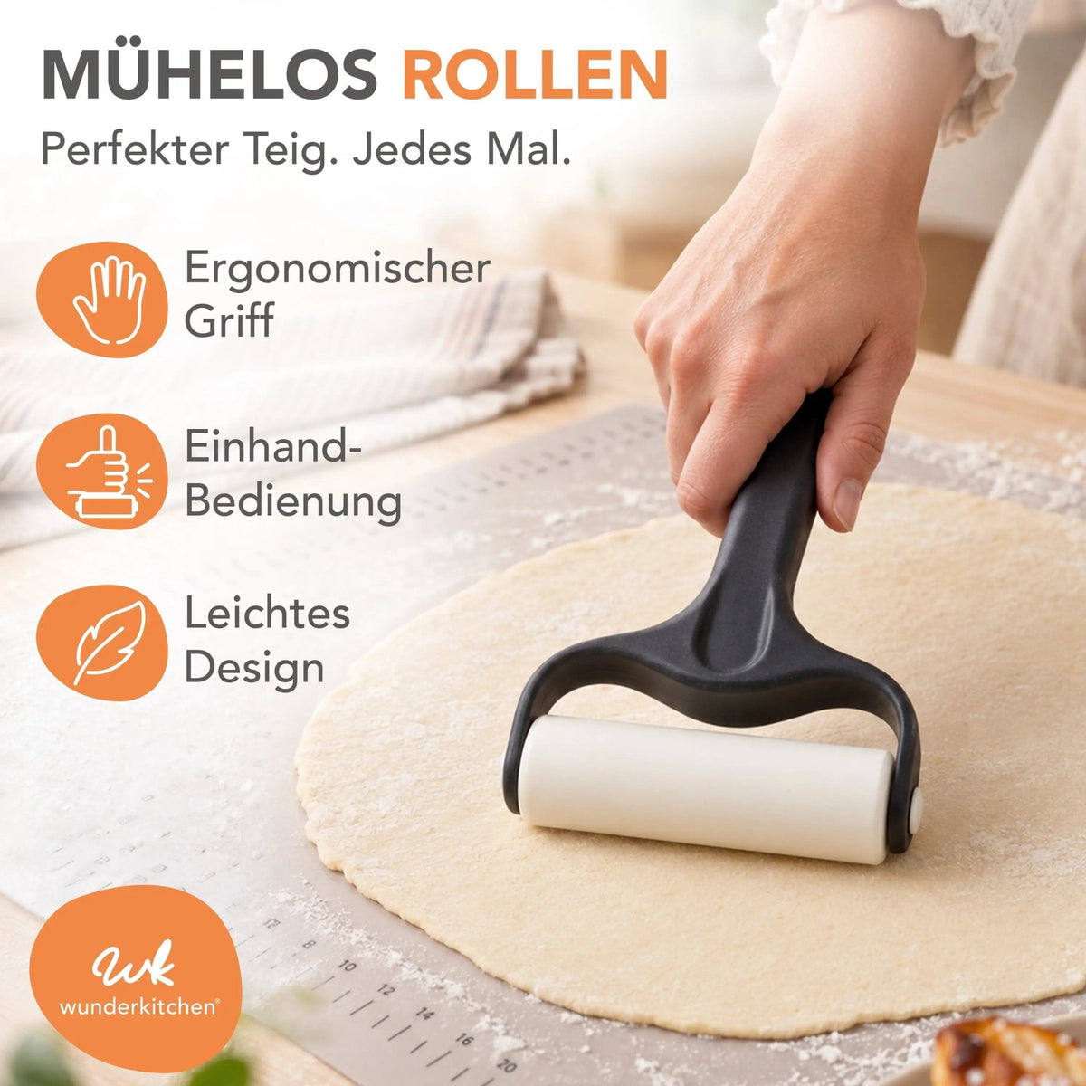 RollPro® V2 | Teigroller mit zwei unterschiedlich großen Walzen - Wundermix GmbH