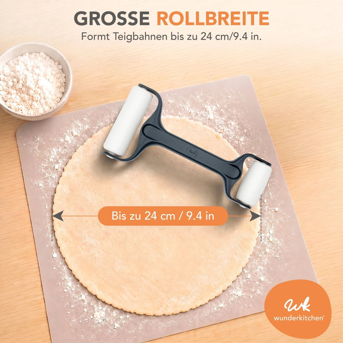 RollPro® V2 | Teigroller mit zwei unterschiedlich großen Walzen - Wundermix GmbH