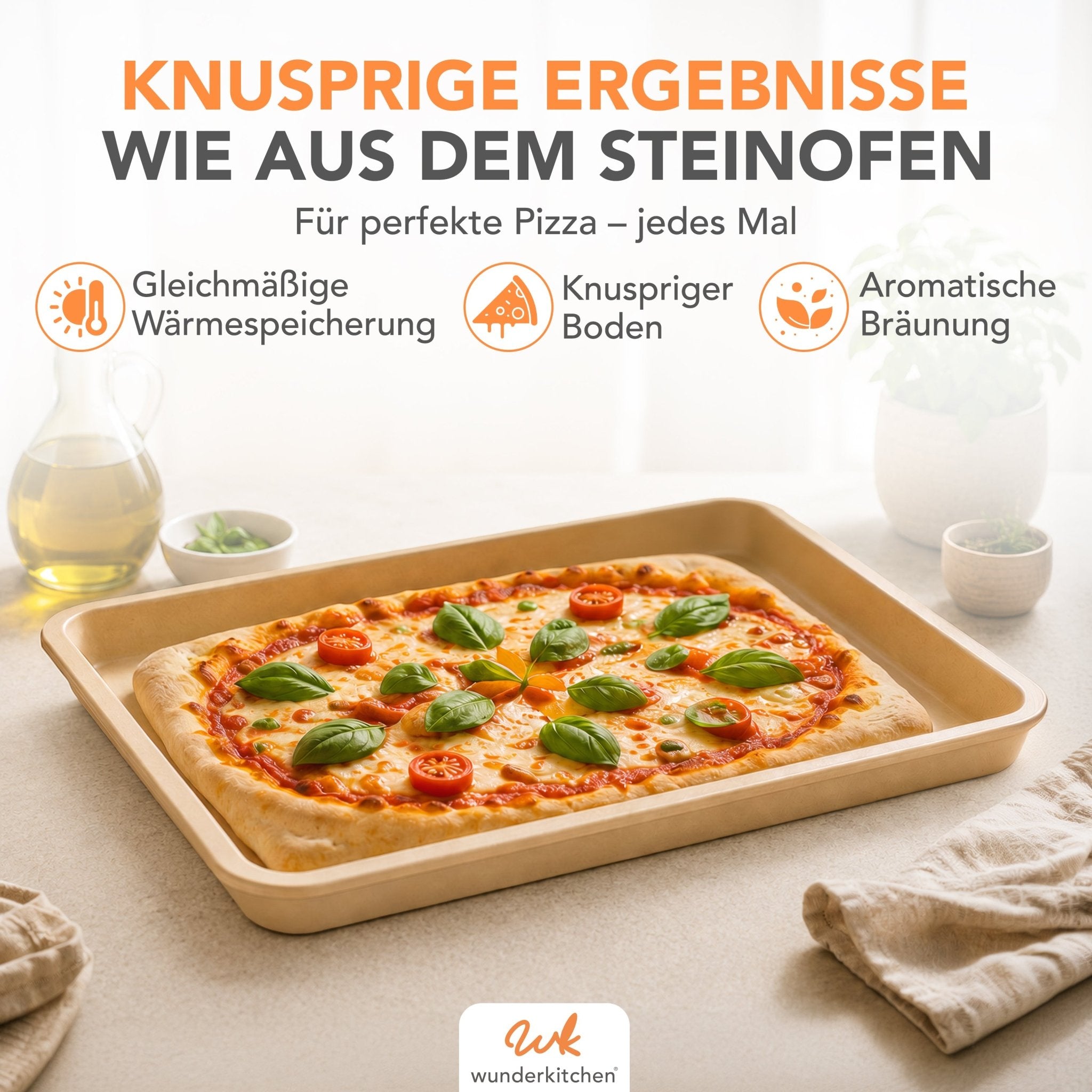 WunderKitchen® | Stoneware Backblech (41×30,5 cm) - Wundermix GmbH