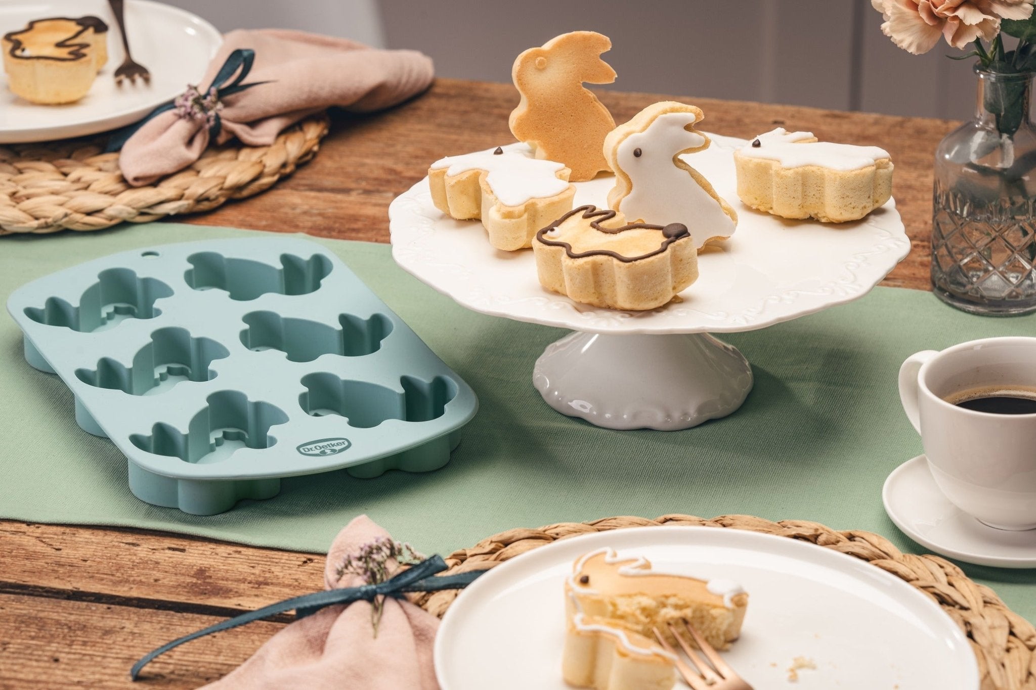 Silikon-Backform Mini-Häschen – perfekt für Ostern